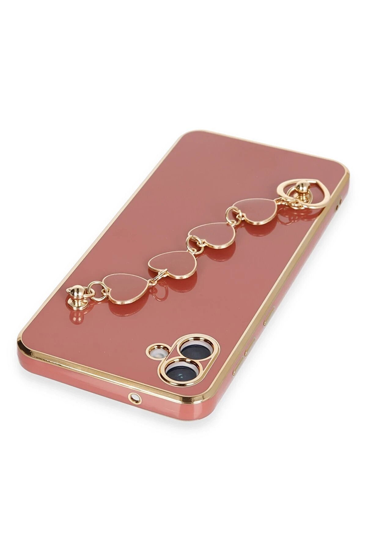 Samsung Galaxy A04 Kılıf Esi̇la Si̇li̇kon - Kırmızı - Dropx8251-4004