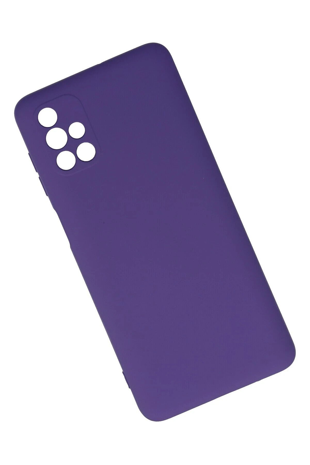 Samsung Galaxy M51 Kılıf Nano İçi̇ Kadi̇fe Si̇li̇kon - Mor - Dropx3931-6381