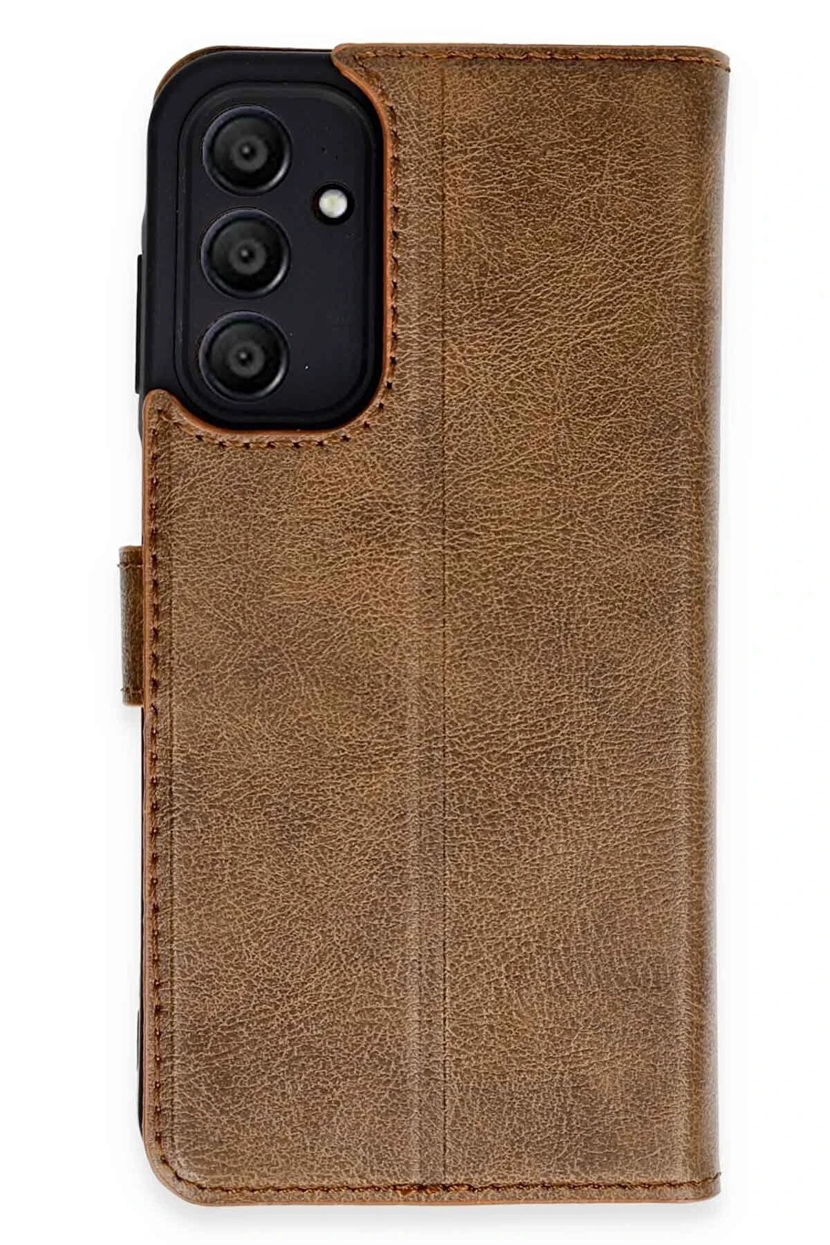 CepteToptan Samsung Galaxy M15 Kılıf Trend S Plus Kapaklı Kılıf - Taba - DROPX5197-1540