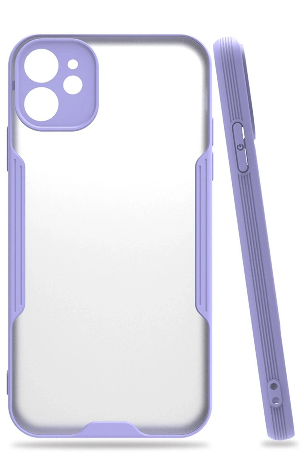 CepteToptan iPhone 11 Kılıf Platin Silikon - Lila - DROPX4981-3748