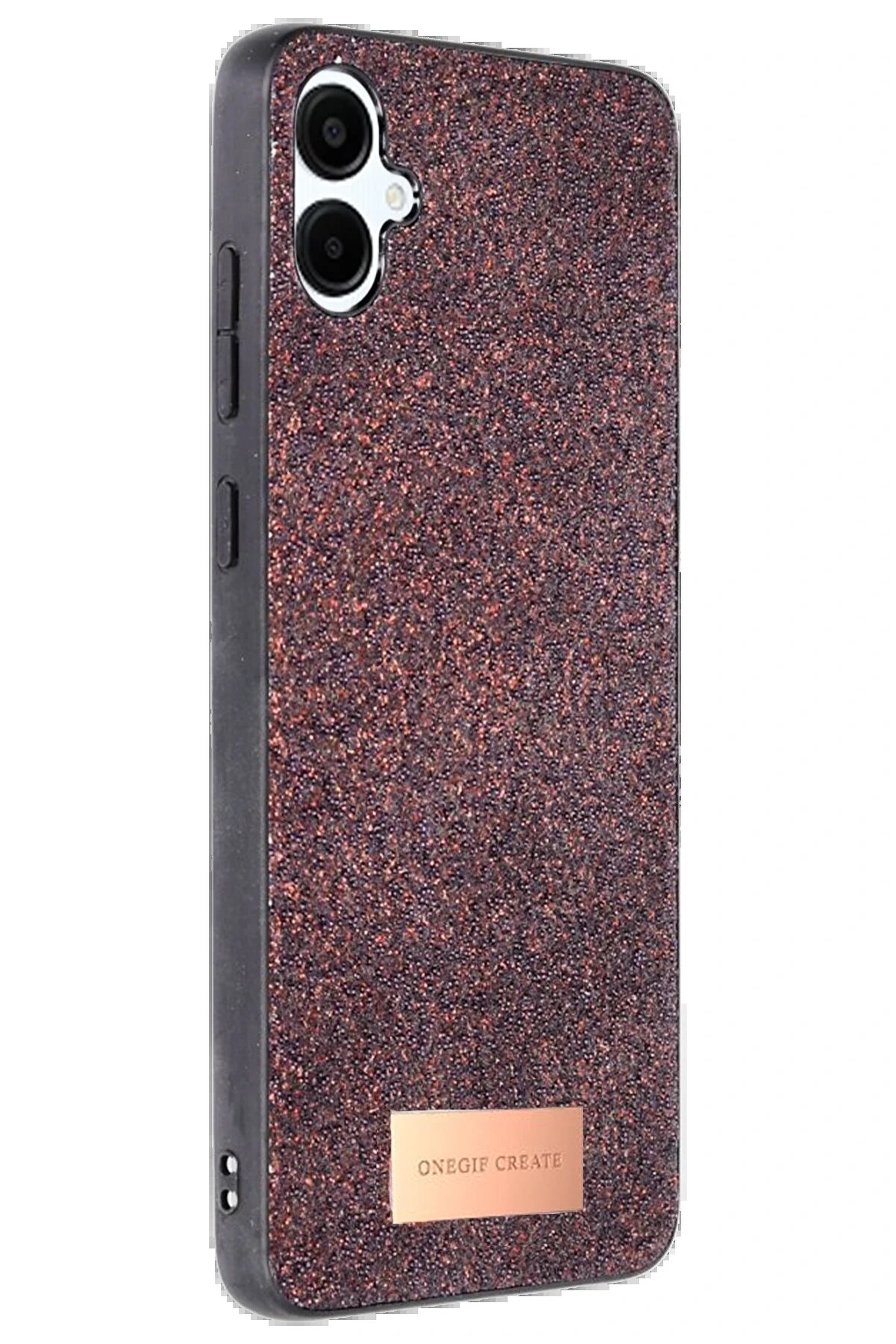 CepteToptan Samsung Galaxy A06 Bright Simli Kapak - Derin Mor - DROPX3254-3006