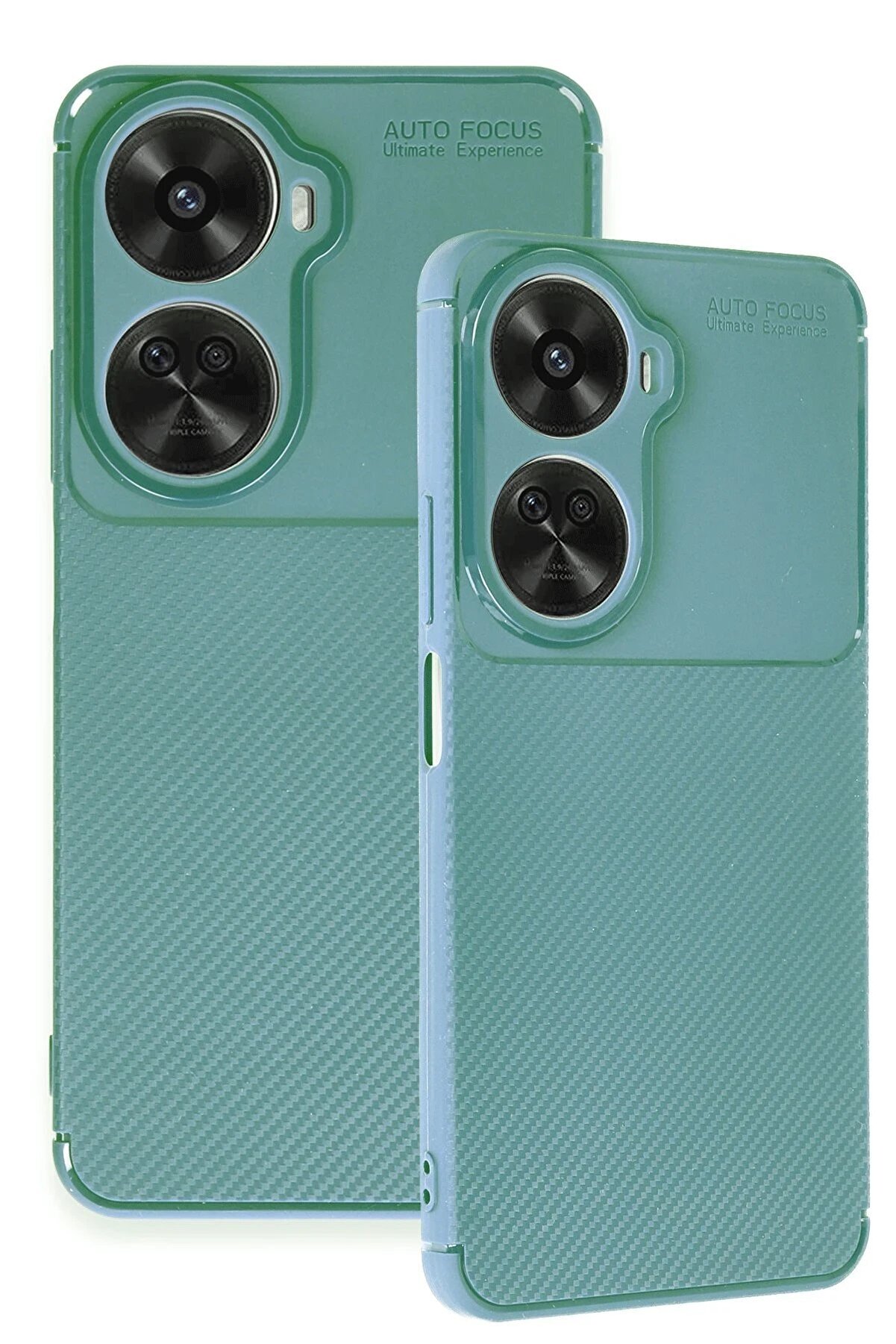 Huawei̇ Nova 12 Se Kılıf Auto Focus Karbon Kapak - Koyu Yeşi̇l - Dropx7864-2039