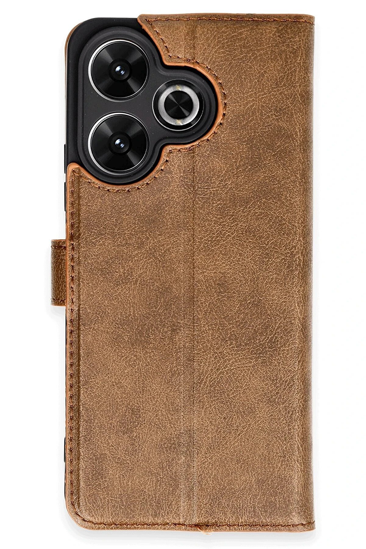 CepteToptan Xiaomi Redmi 13 4G Kılıf Trend S Plus Kapaklı Kılıf - Taba - DROPX9793-2981