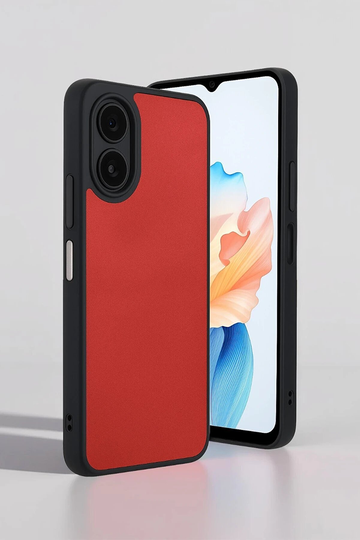 Oppo A38 Kılıf Aras Deri̇ Kapak - Kırmızı - Dropx8199-2968