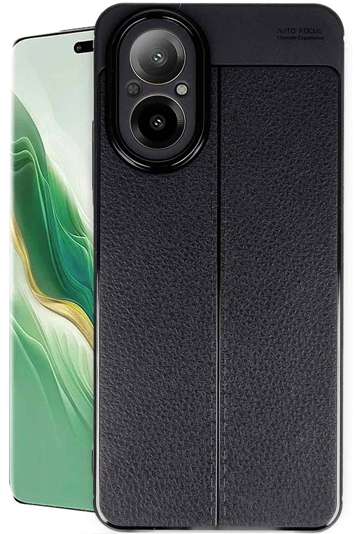 CepteToptan Realme 12 Lite Kılıf Auto Focus Kapak - Siyah - DROPX6082-2090