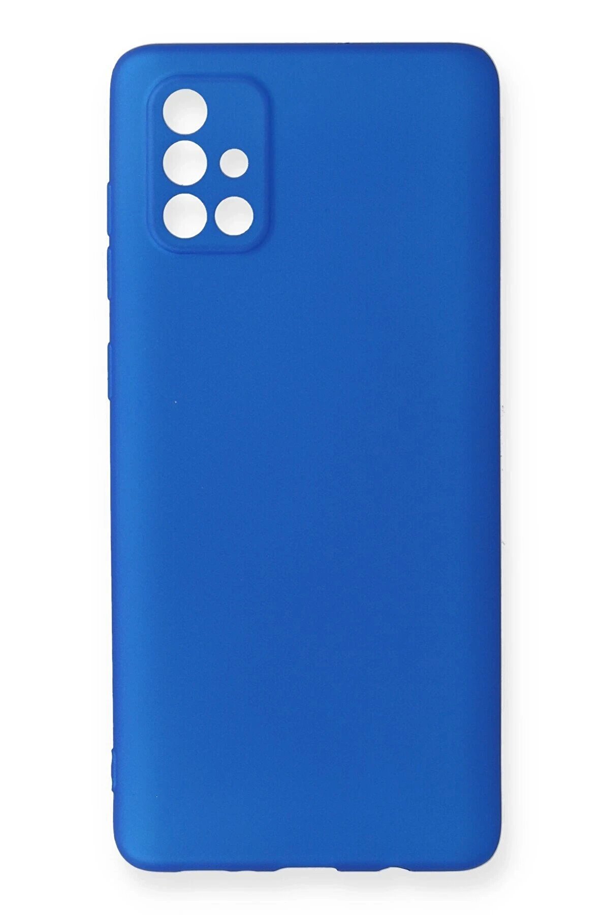 CepteToptan Samsung Galaxy A71 Kılıf First Silikon - Mavi - DROPX1237-9971