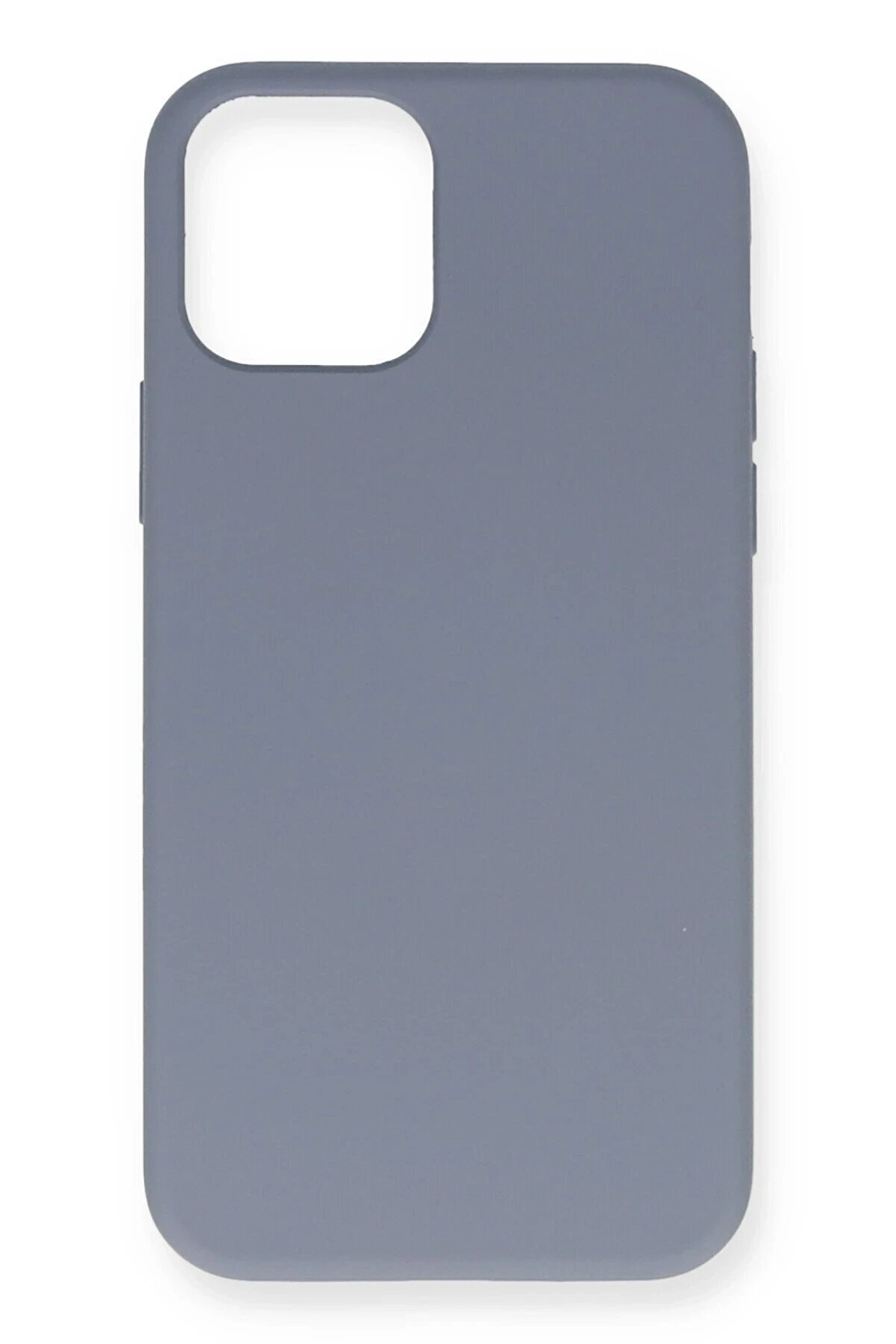 CepteToptan iPhone 12 Pro Max Kılıf Nano i&ccedil;i Kadife Silikon - Gri - DROPX7919-5129