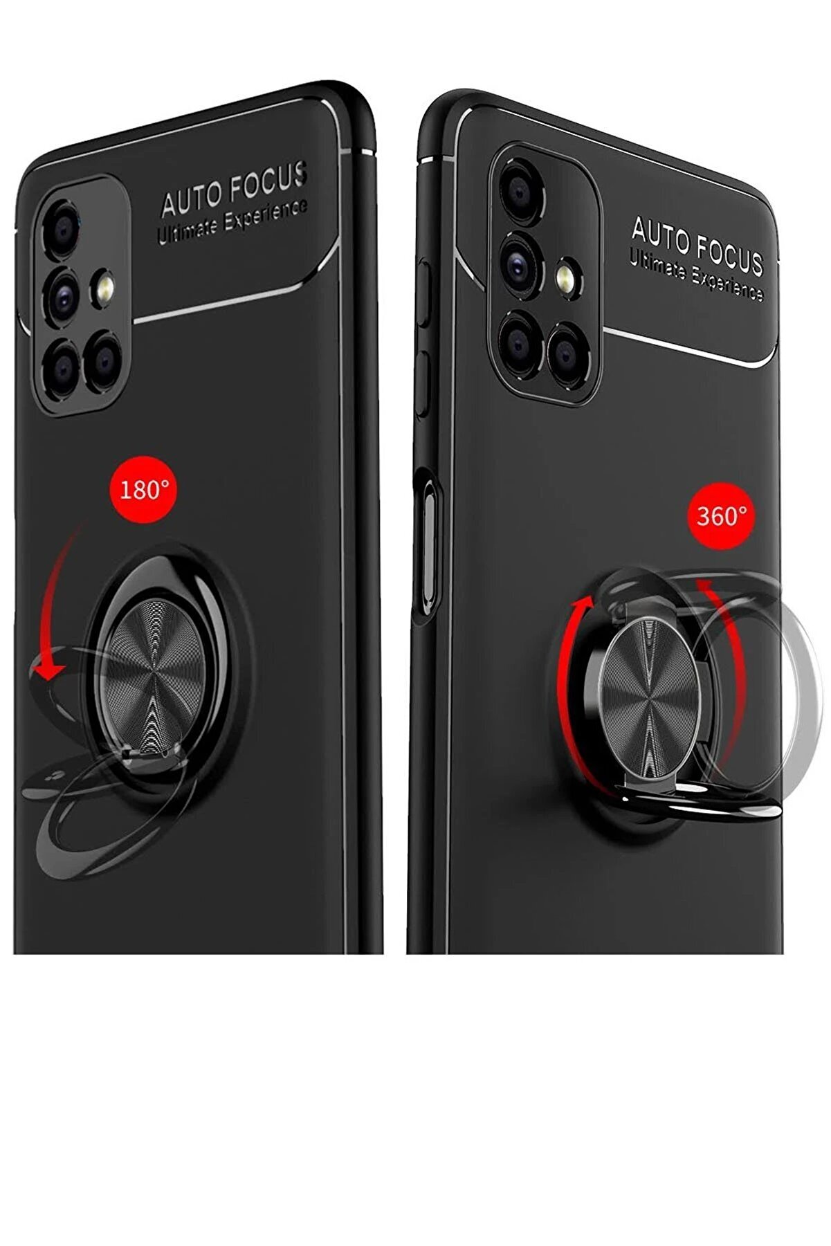 Samsung Galaxy M51 Kılıf Range Yüzüklü Si̇li̇kon - Kırmızı - Dropx7697-5767