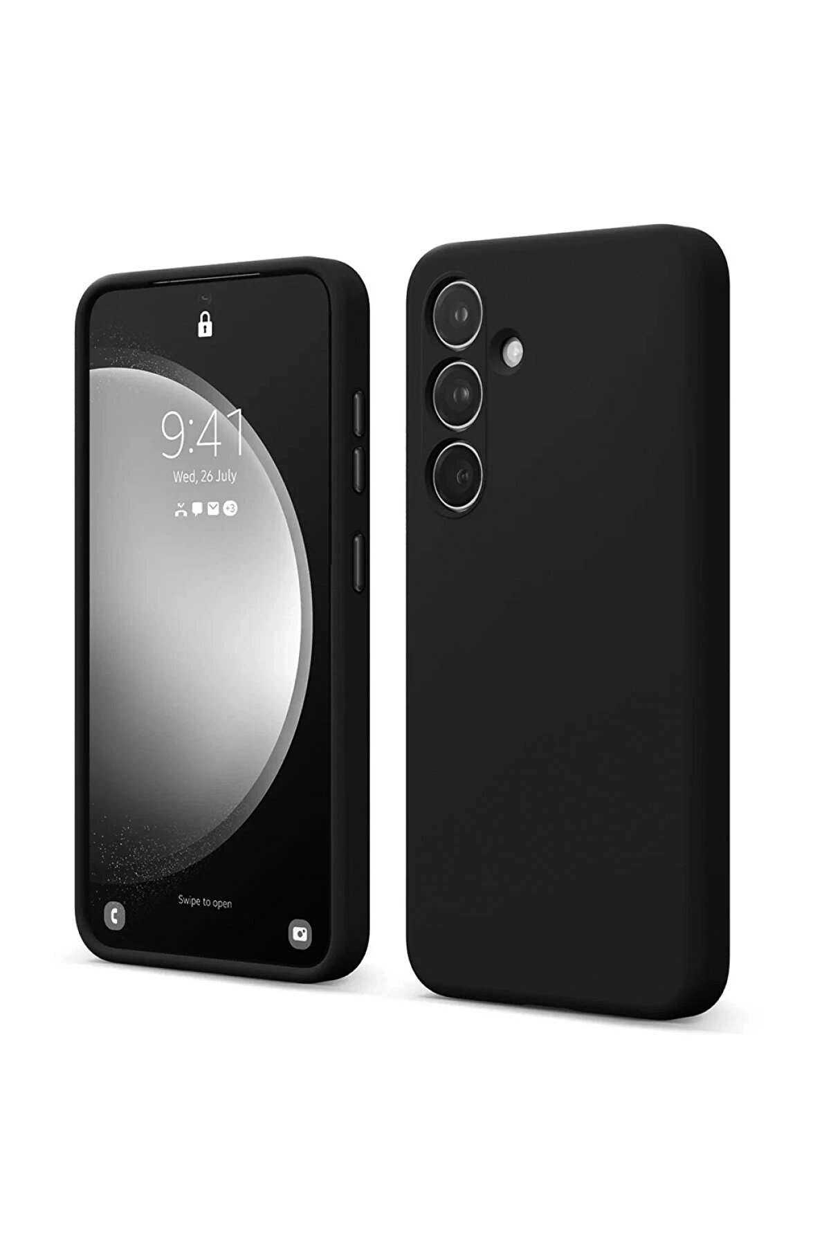 CepteToptan Samsung Galaxy S24 FE Kılıf First Silikon - Siyah - DROPX9060-8205