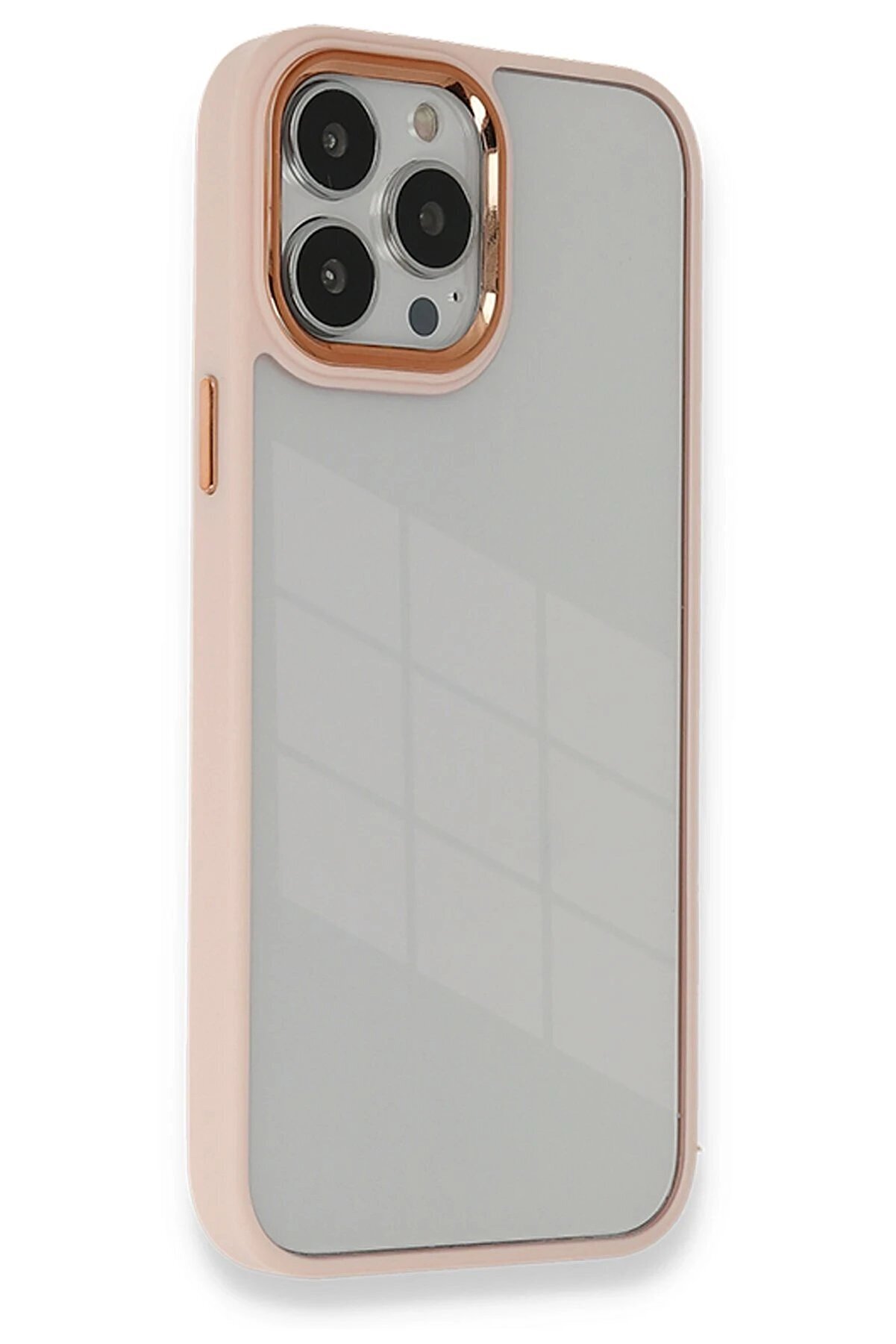 CepteToptan iPhone 13 Pro Max Kılıf Dora Kapak - Pudra - DROPX7322-8529