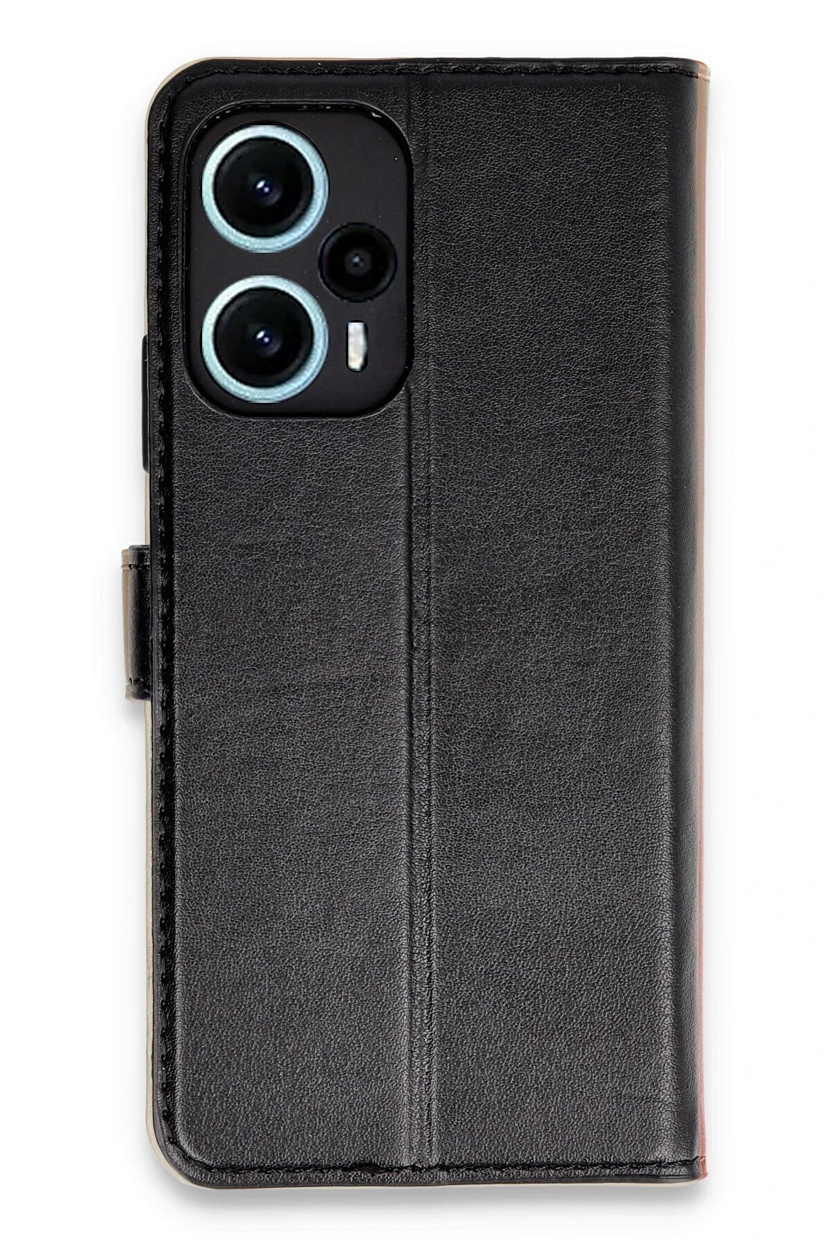 CepteToptan Xiaomi Poco F5 Kılıf Trend S Plus Kapaklı Kılıf - Siyah - DROPX3205-7802