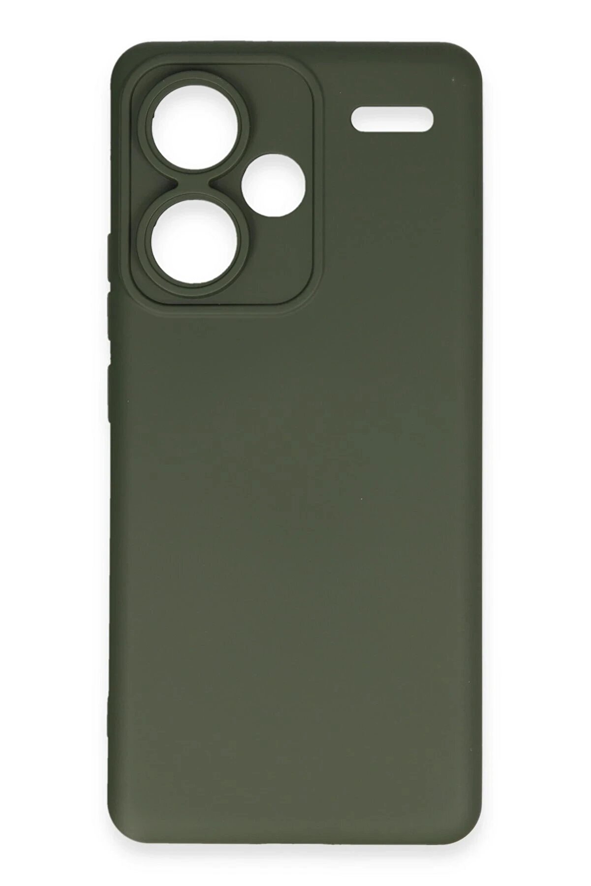 Xi̇aomi̇ Redmi̇ Note 13 Pro Plus Kılıf Nano İçi̇ Kadi̇fe Si̇li̇kon - Koyu Yeşi̇l - Dropx9714-8907