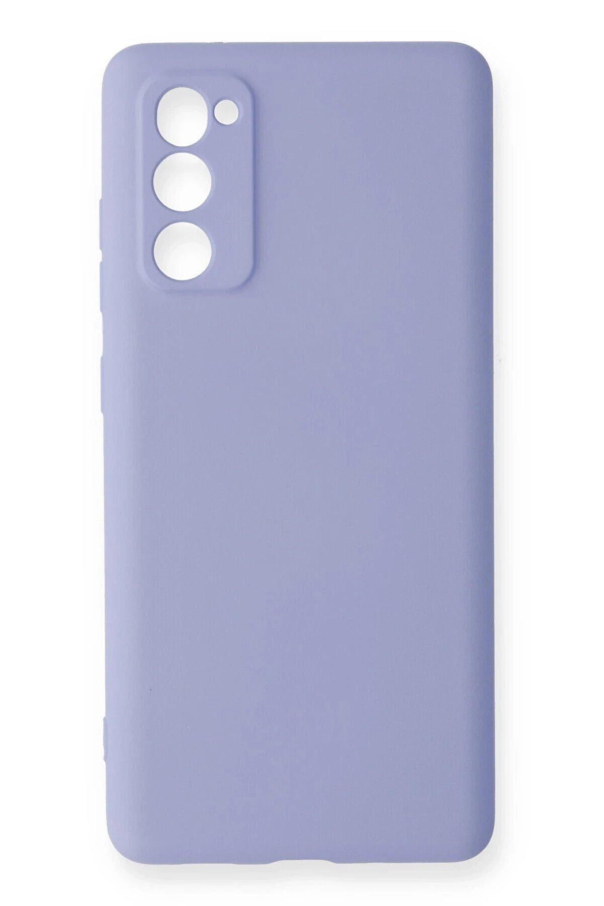 Samsung Galaxy S20 Fe Kılıf Nano İ&ccedil;i̇ Kadi̇fe Si̇li̇kon - Li̇la - Dropx8222-6519