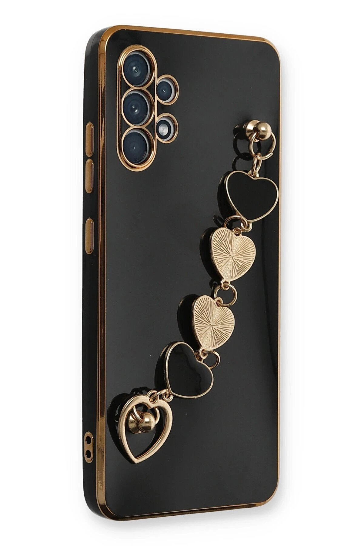 CepteToptan Samsung Galaxy A32 Kılıf Esila Silikon - Siyah - DROPX3833-4763