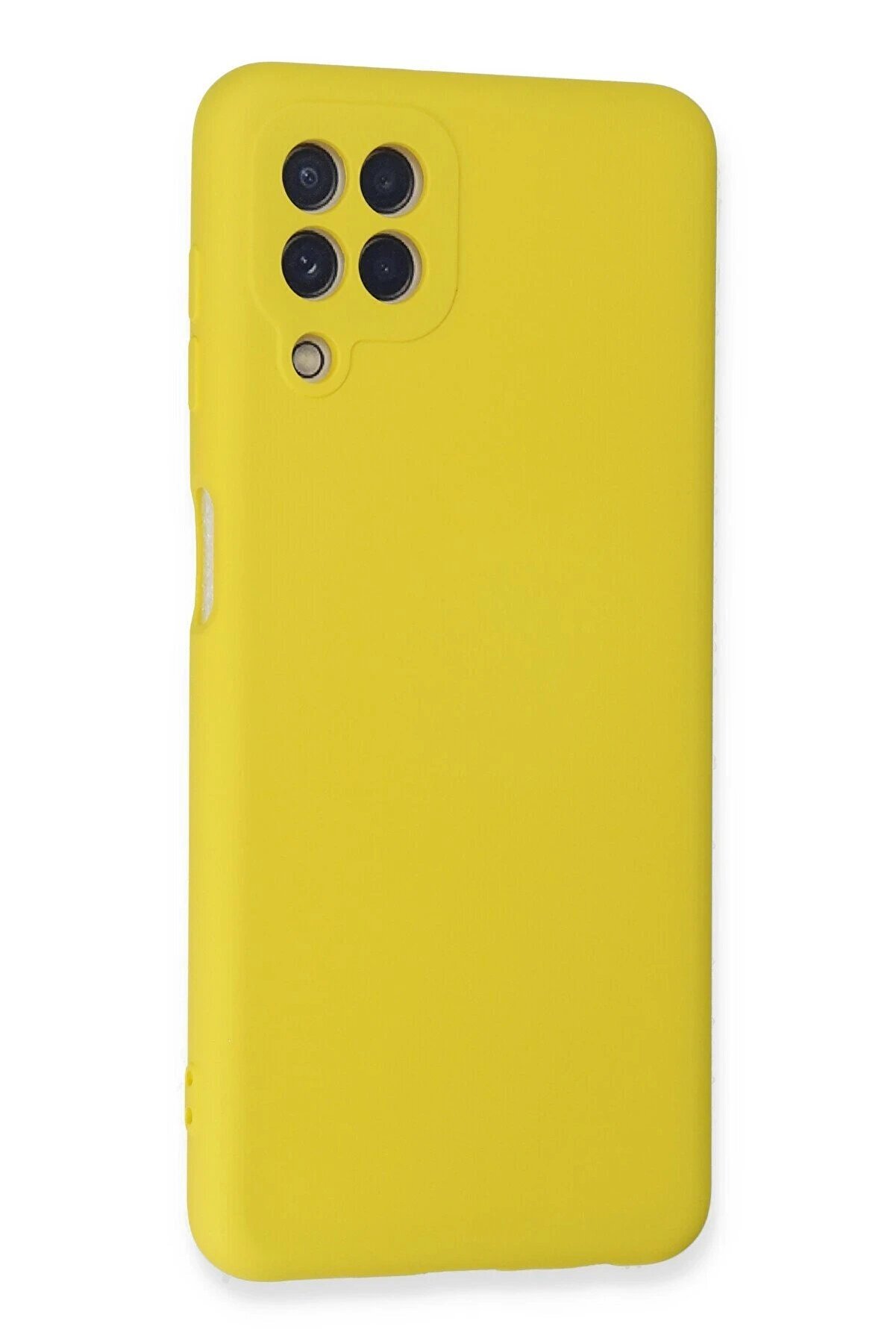 Samsung Galaxy A22 Kılıf Nano İçi̇ Kadi̇fe Si̇li̇kon - Sarı - Dropx2534-5982