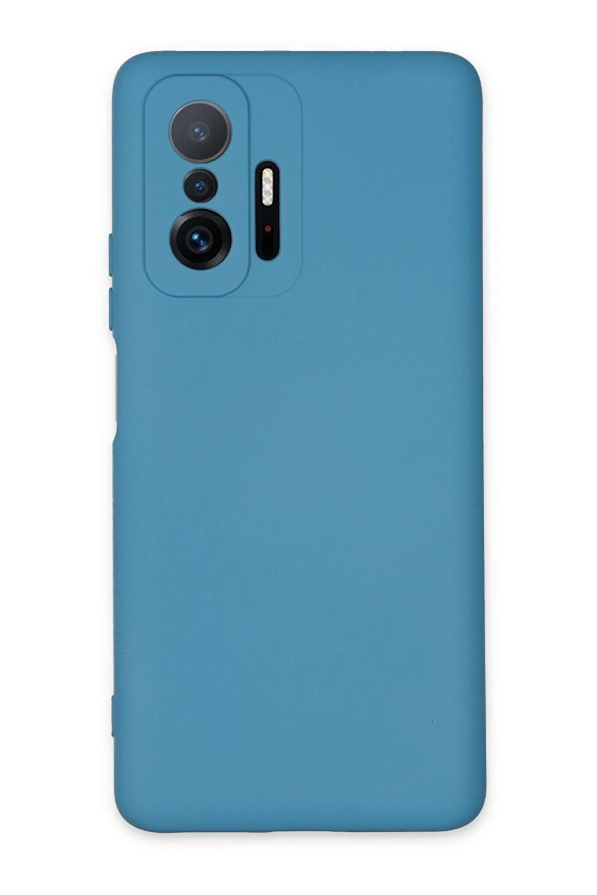 CepteToptan Xiaomi Mi 11T Pro Kılıf Nano içi Kadife Silikon - Mavi - DROPX8384-8562