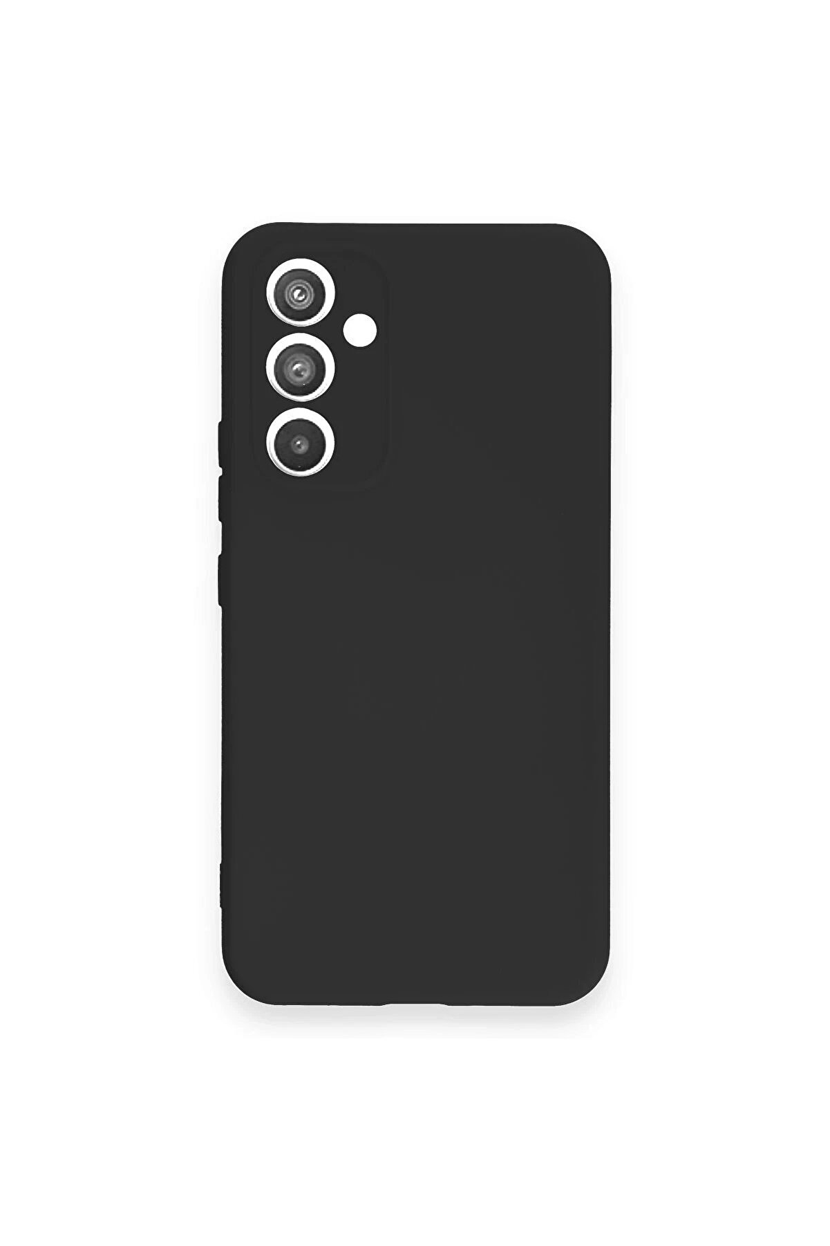 CepteToptan Samsung Galaxy A34 5G Kılıf Nano i&ccedil;i Kadife Silikon - Siyah - DROPX4244-9257