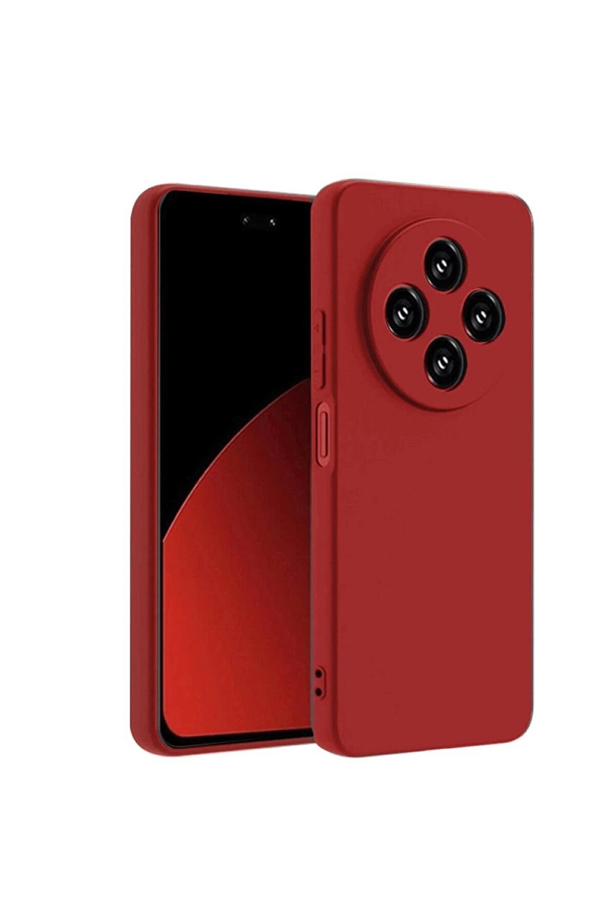 CepteToptan Xiaomi Redmi 14C Kılıf Nano i&ccedil;i Kadife Silikon - Kırmızı - DROPX9196-2361