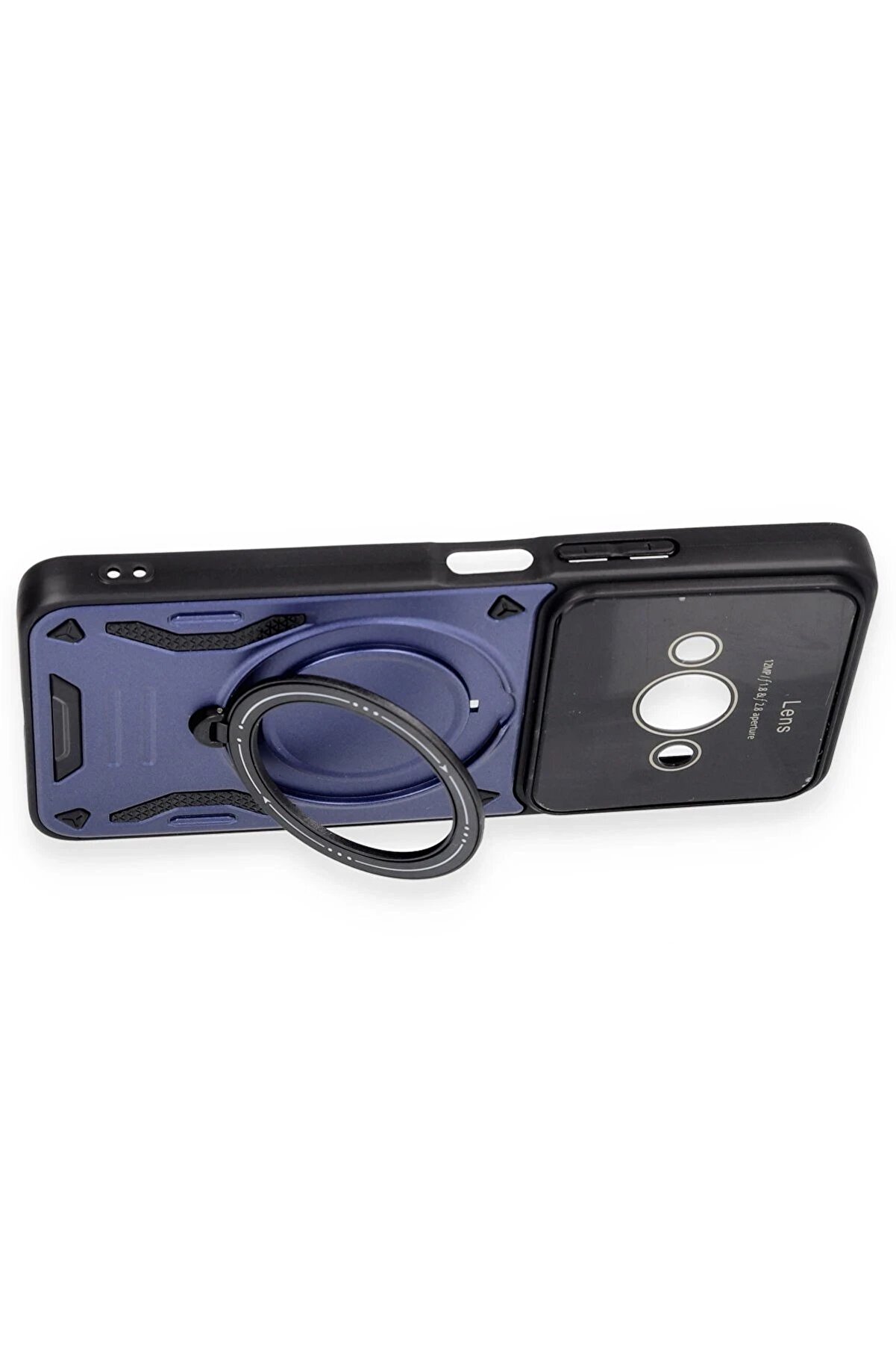 Xi̇aomi̇ Poco C61 Kılıf Joy Lens Standlı Kapak - Koyu Yeşi̇l - Dropx4861-8909