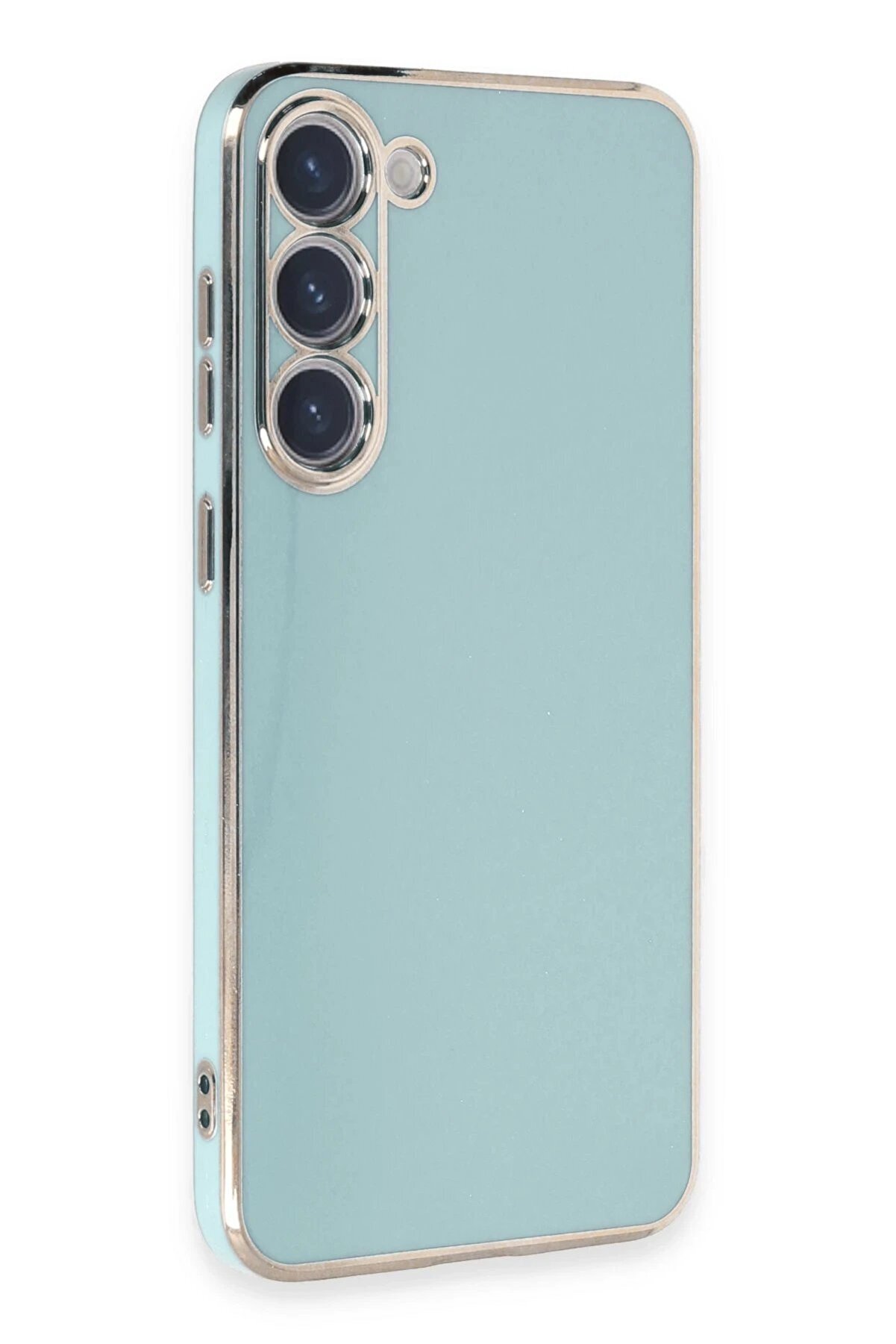 Samsung Galaxy S23 Kılıf Volet Si̇li̇kon - A&ccedil;ık Yeşi̇l - Dropx5867-7916