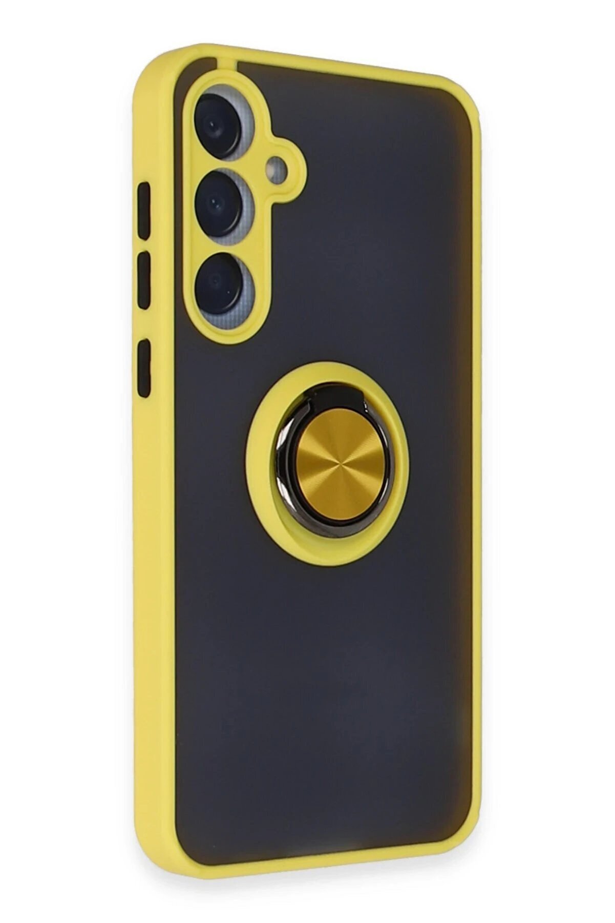 Samsung Galaxy A35 5G Kılıf Montreal Y&uuml;z&uuml;kl&uuml; Si̇li̇kon Kapak - Sarı - Dropx7630-7284