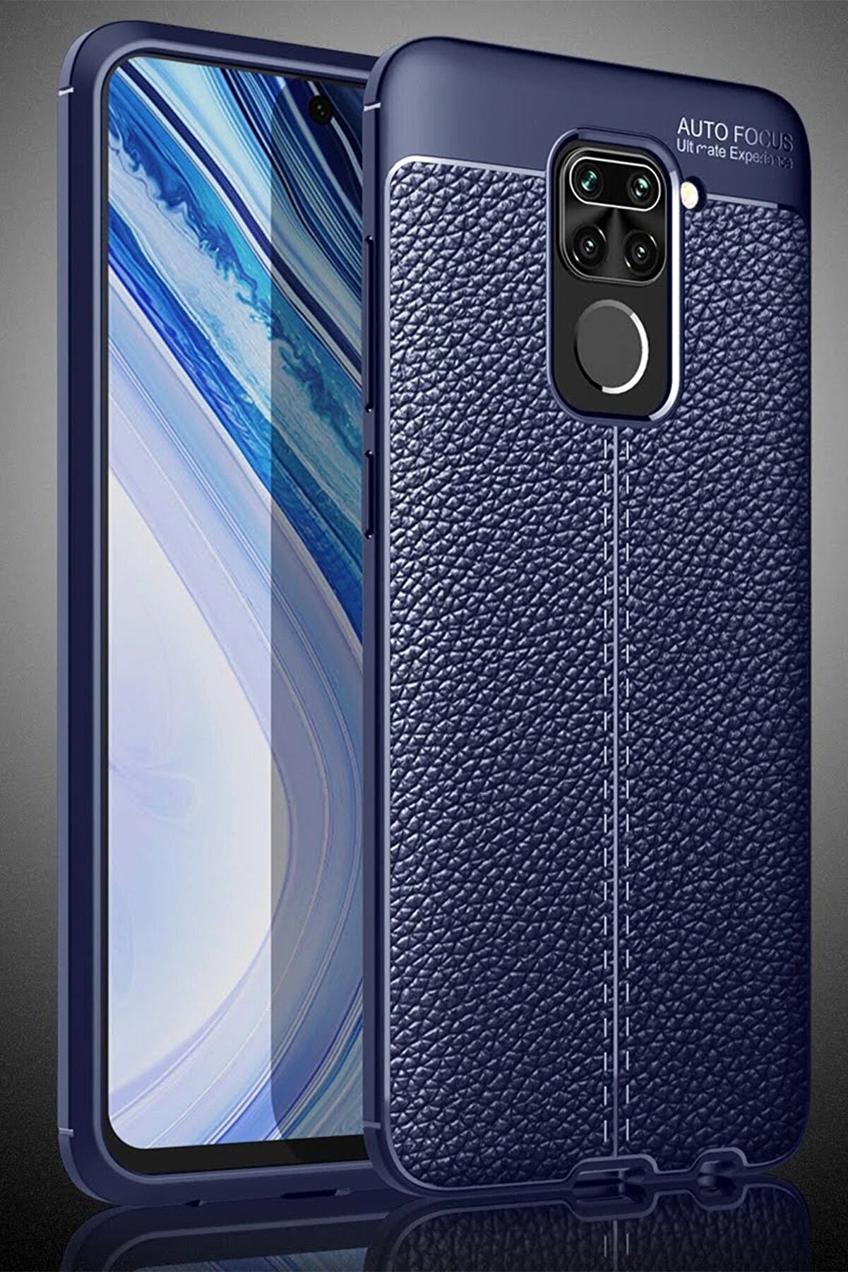 Xi̇aomi̇ Redmi̇ Note 9 Kılıf Auto Focus Kapak - Laci̇vert - Dropx2412-9735