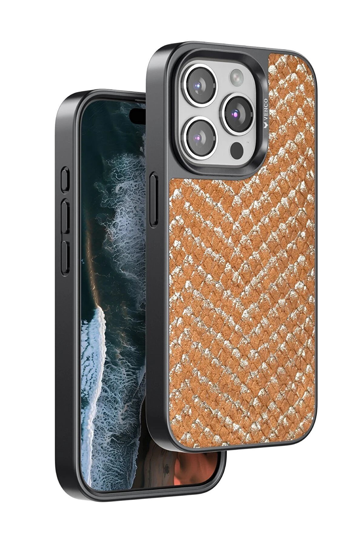 İphone 15 Vi̇per Kapak - Kahverengi̇ - Dropx6051-8375