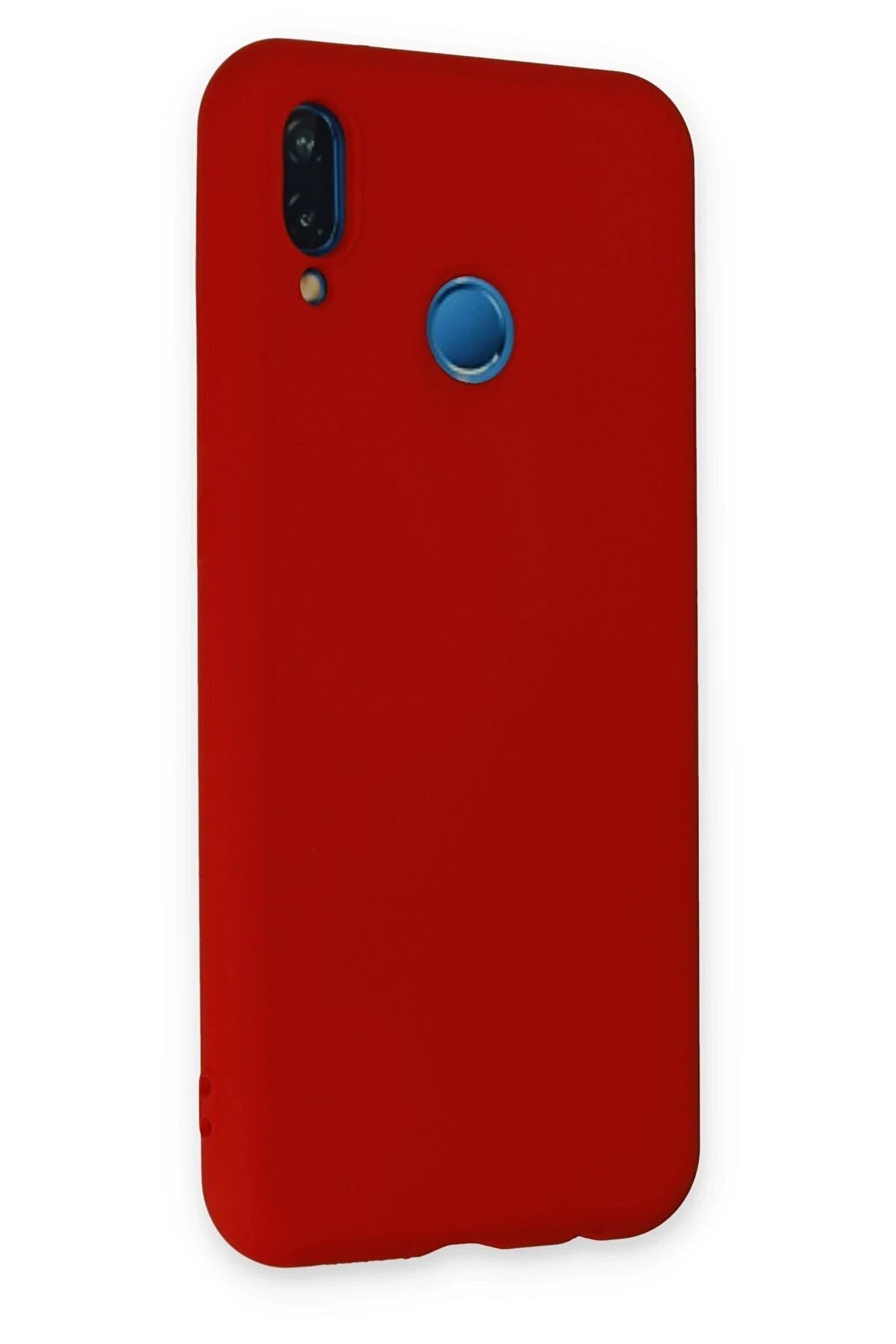 Huawei̇ P20 Li̇te Kılıf Nano İçi̇ Kadi̇fe Si̇li̇kon - Kırmızı - Dropx3481-9355