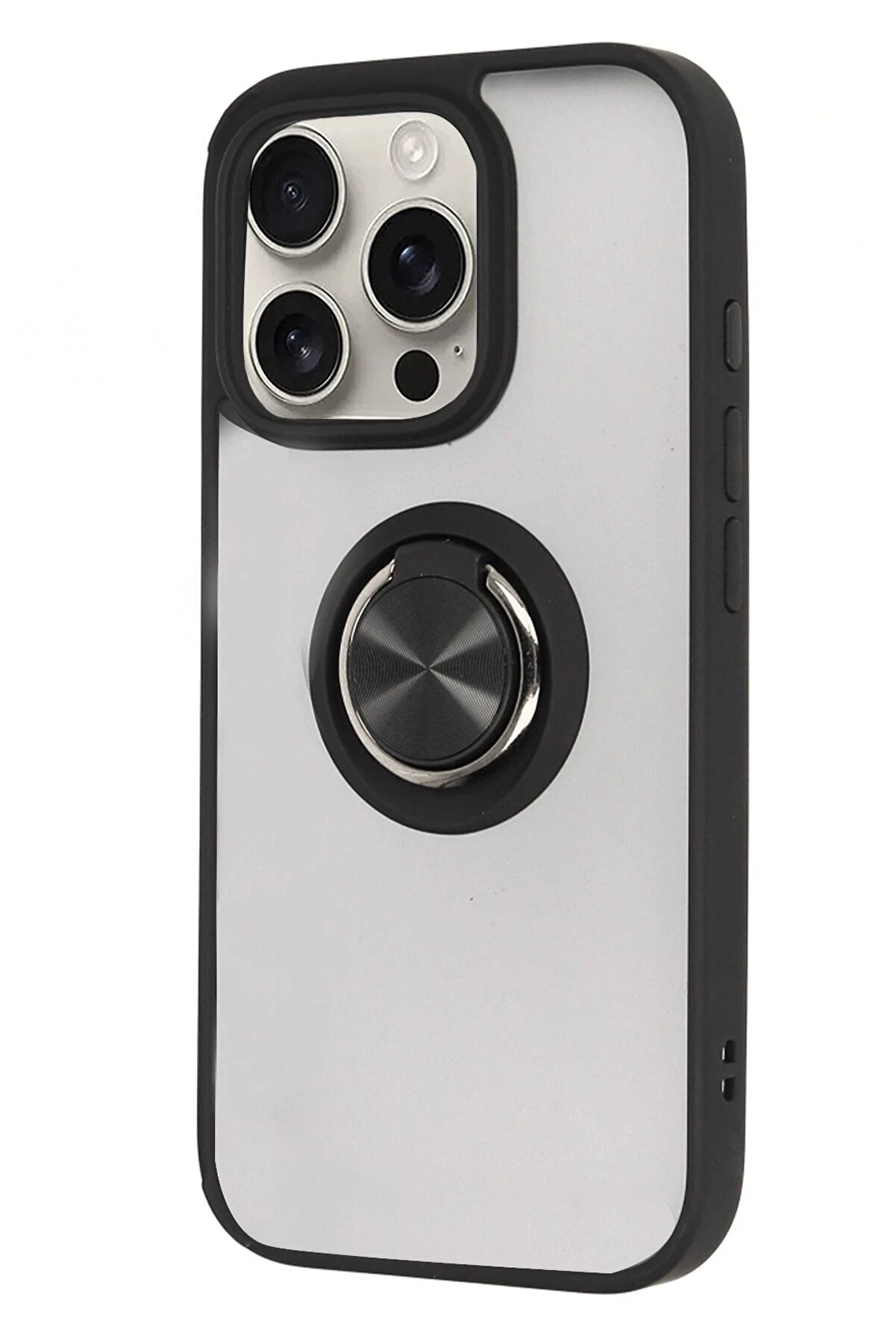 İphone 16 Pro Max Kılıf Montreal Y&uuml;z&uuml;kl&uuml; Si̇li̇kon Kapak - Si̇yah - Dropx6401-9967