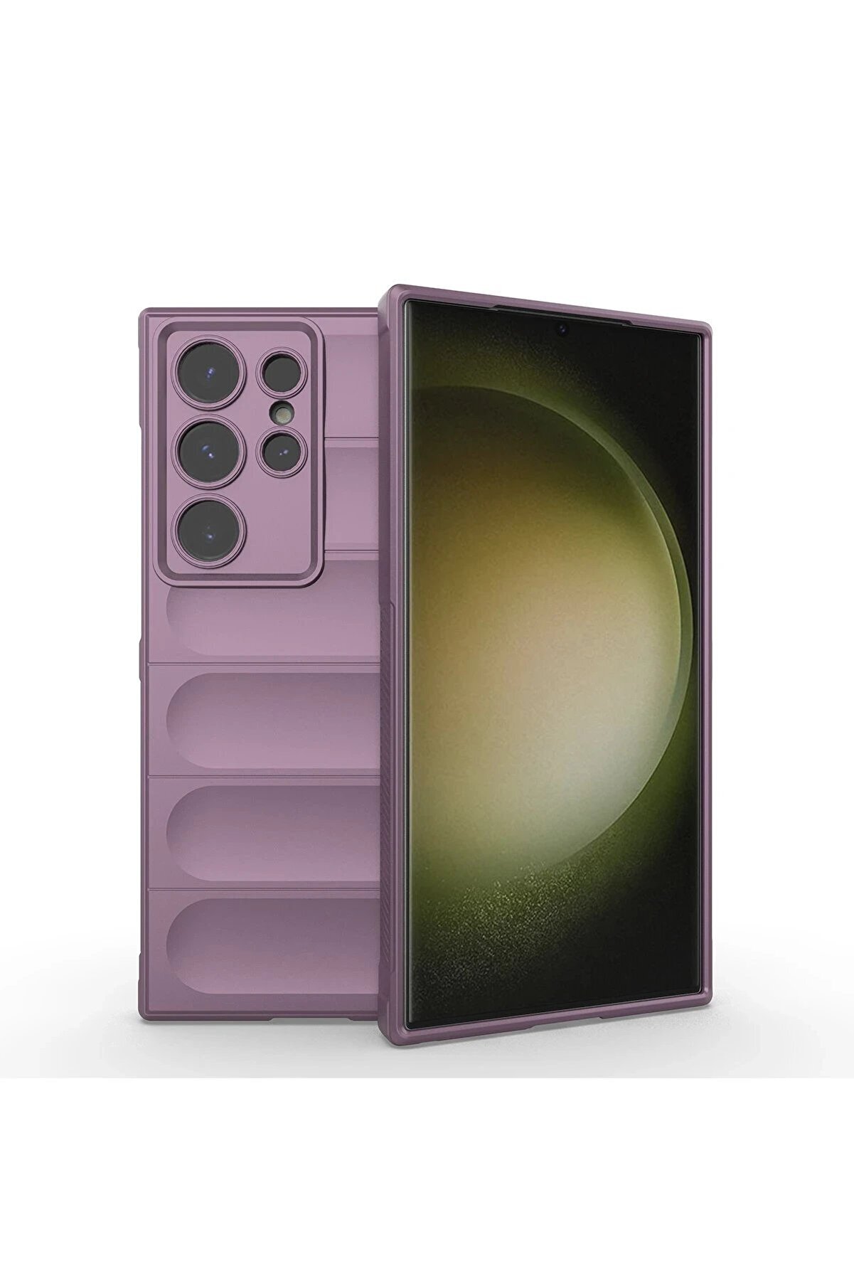 CepteToptan Samsung Galaxy S24 Ultra Kılıf Optimum Silikon - Mor - DROPX9648-5646