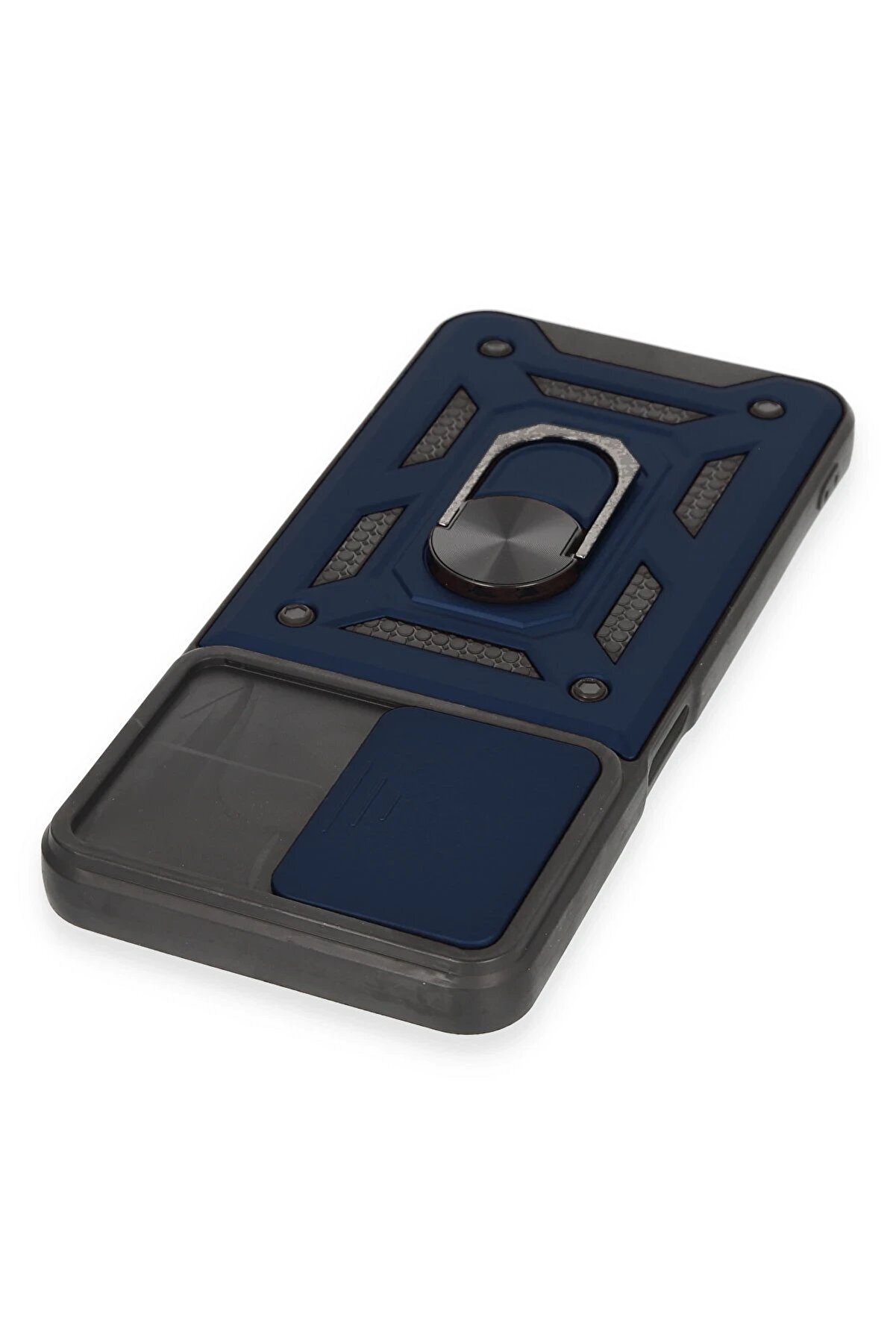 Realme C35 Kılıf Pars Lens Yüzüklü Si̇li̇kon - Laci̇vert - Dropx7865-8993