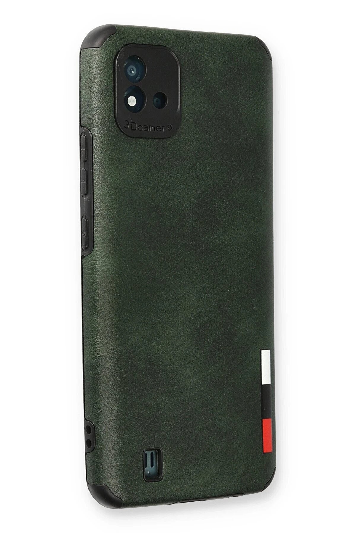 Realme C11 2021 Kılıf Loop Deri̇ Si̇li̇kon - Yeşi̇l - Dropx5790-8917