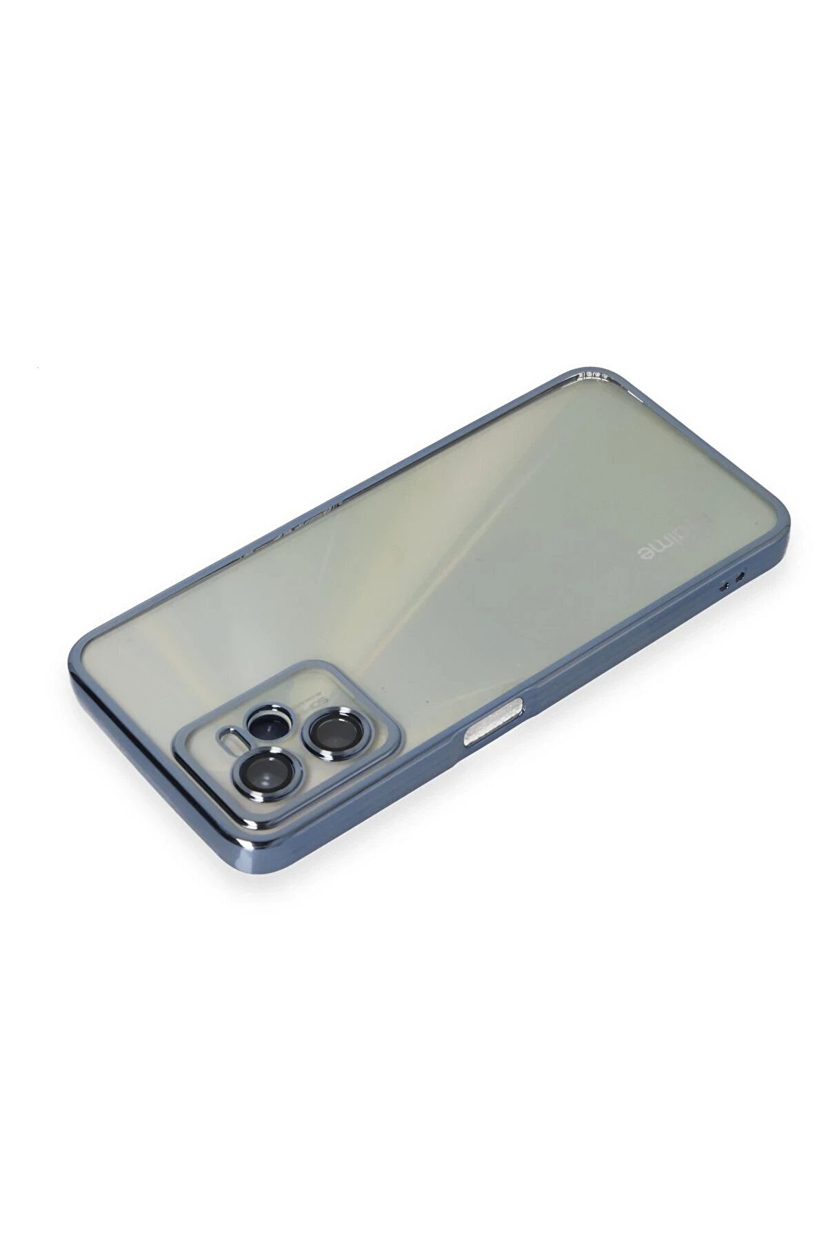 Realme C35 Kılıf Lensli̇ Si̇li̇kon - Açık Mavi̇