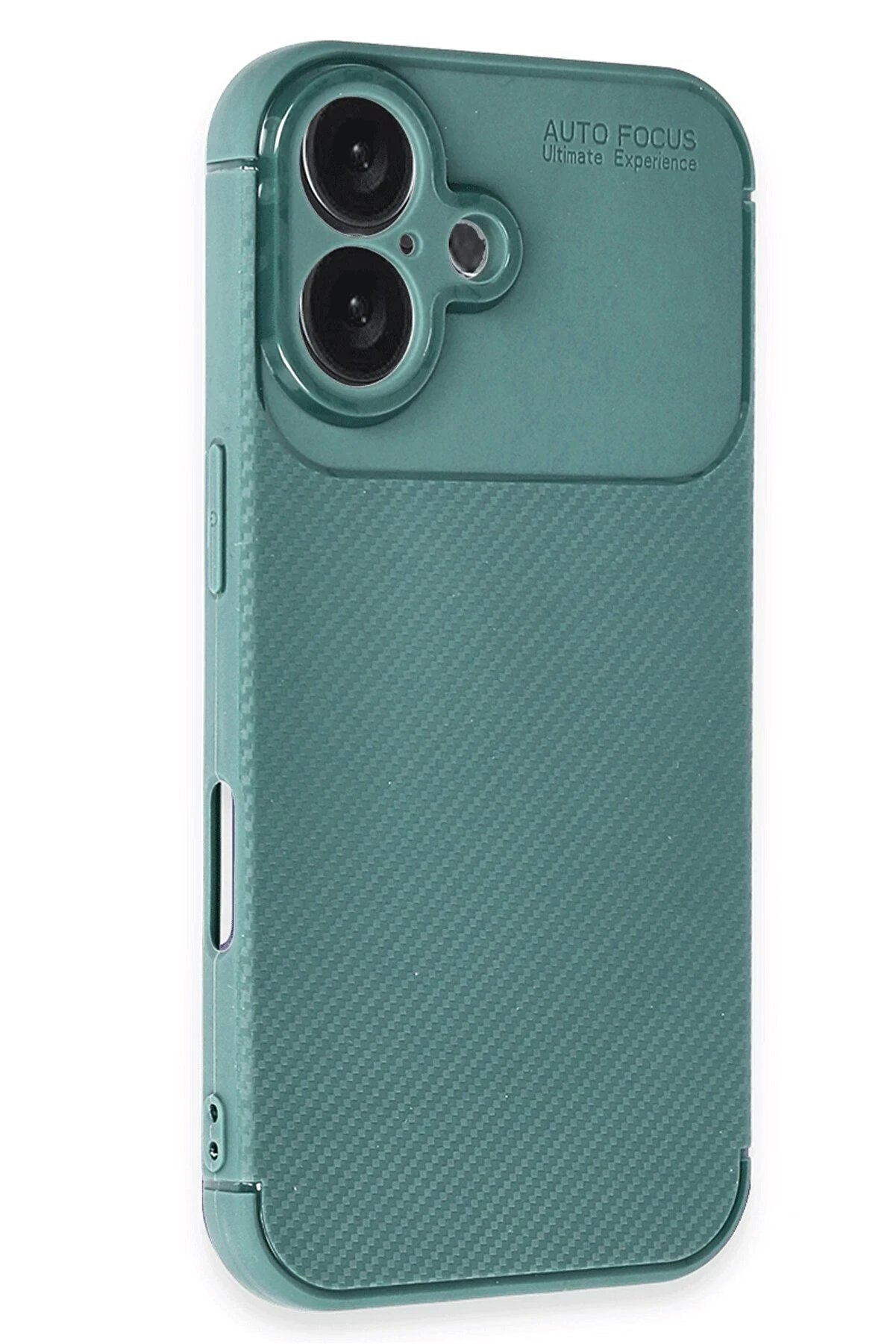 İphone 16 Plus Kılıf Auto Focus Karbon Kapak - Koyu Yeşi̇l - Dropx2821-3402