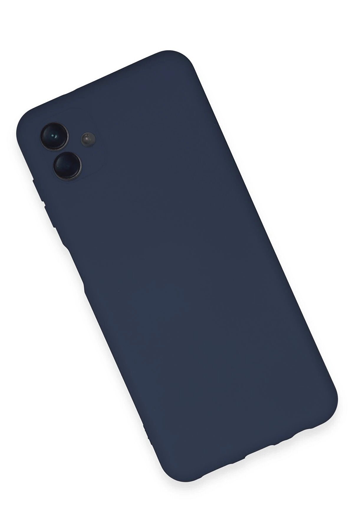 Samsung Galaxy A04E Kılıf Nano İçi̇ Kadi̇fe Si̇li̇kon - Laci̇vert - Dropx2586-7478