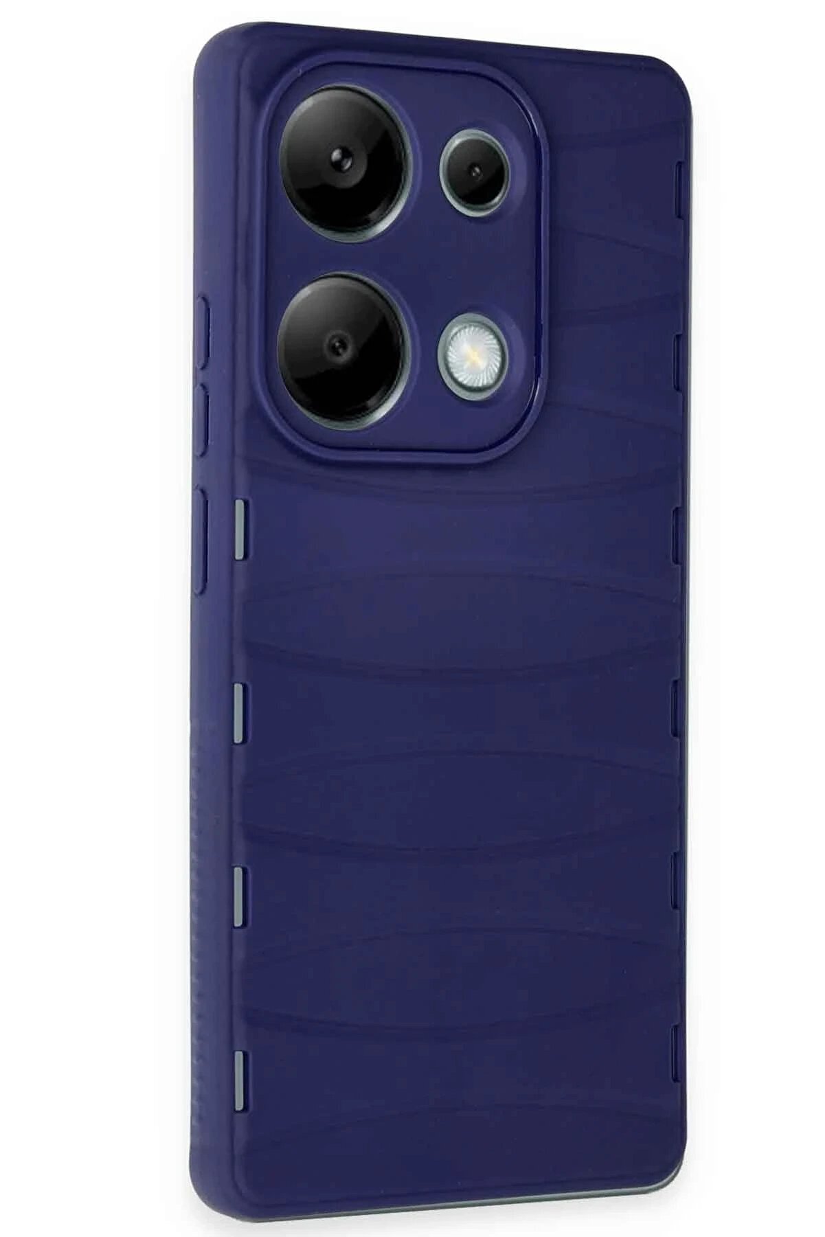 Xi̇aomi̇ Redmi̇ Note 13 Pro 4G Kılıf Bi̇bercas Si̇li̇kon Kapak - Laci̇vert - Dropx9981-3636