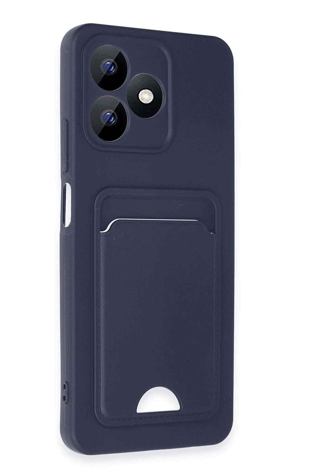 Realme Note 50 4G Kılıf Kelvi̇n Kartvi̇zi̇tli̇ Si̇li̇kon - Laci̇vert - Dropx3584-5009