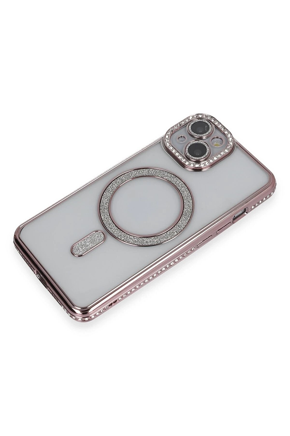 İphone 14 Kılıf Joke Si̇mli̇ Magneti̇csafe Kılıf - Pembe - Dropx5300-3138