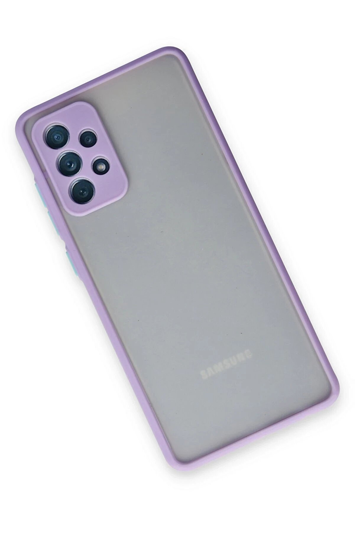 Samsung Galaxy A72 Kılıf Montreal Si̇li̇kon Kapak - Mor - Dropx5553-3883