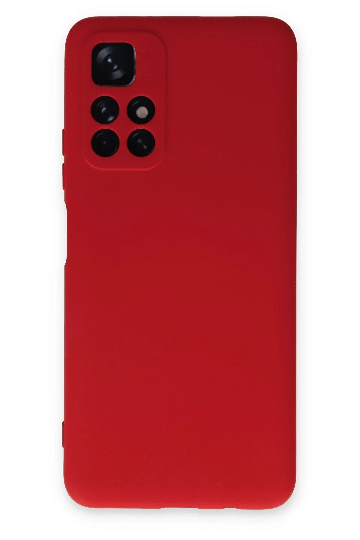 CepteToptan Xiaomi Redmi Note 11T Kılıf Nano i&ccedil;i Kadife Silikon - Kırmızı - DROPX5663-1006