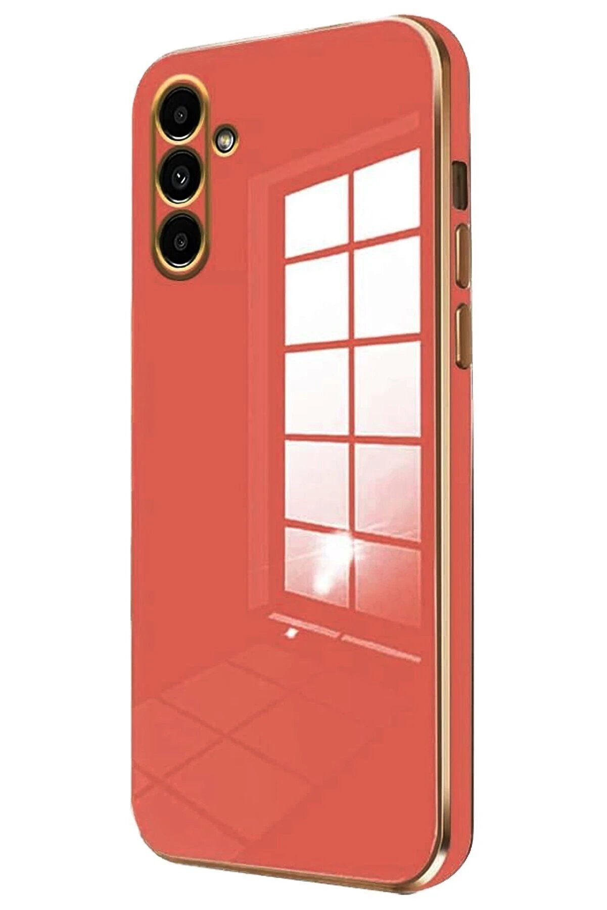 CepteToptan Samsung Galaxy M15 Kılıf Volet Silikon - Kırmızı - DROPX1157-7663