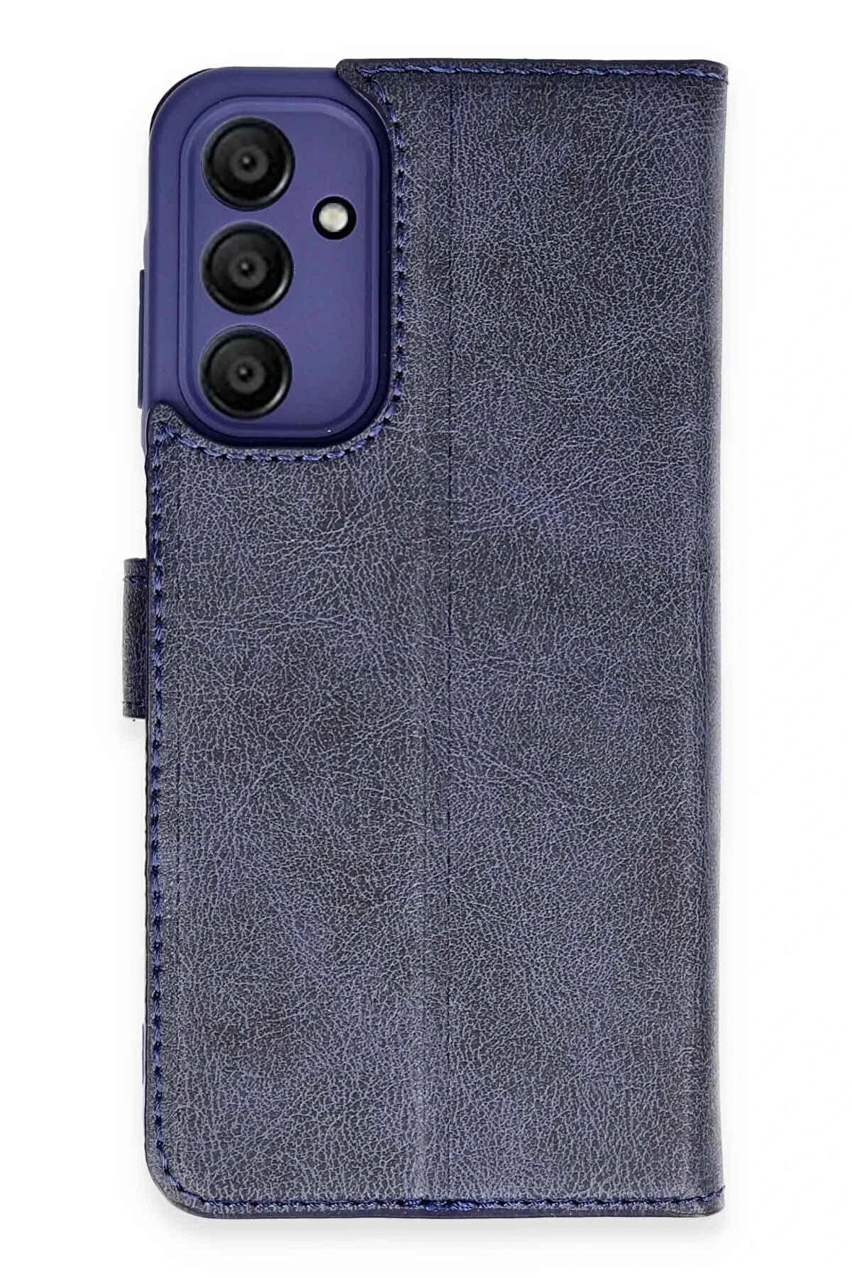 CepteToptan Samsung Galaxy A15 4G Kılıf Trend S Plus Kapaklı Kılıf - Lacivert - DROPX2609-4457