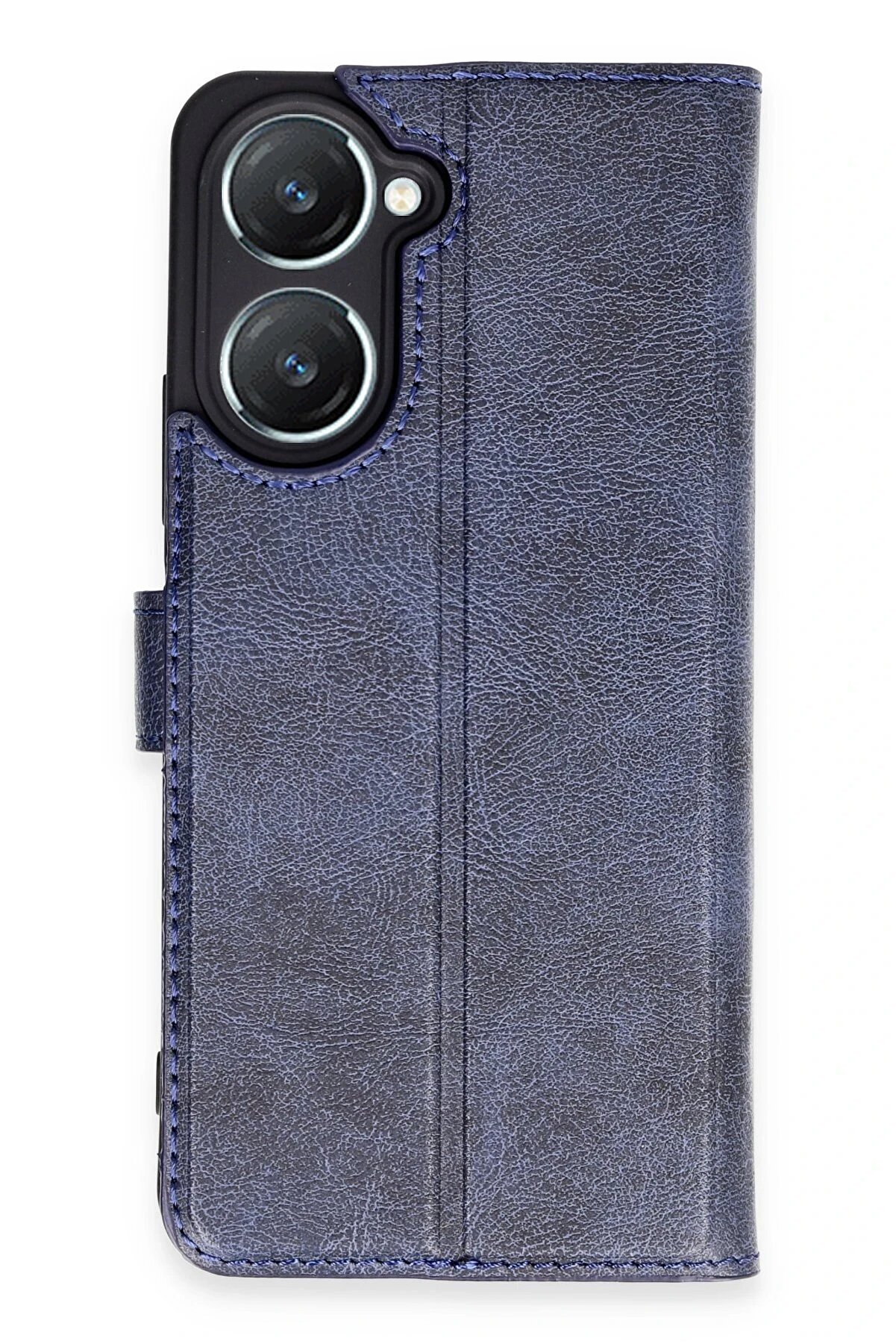 CepteToptan Vivo Y18 Kılıf Trend S Plus Kapaklı Kılıf - Lacivert - CPT2809123-6916