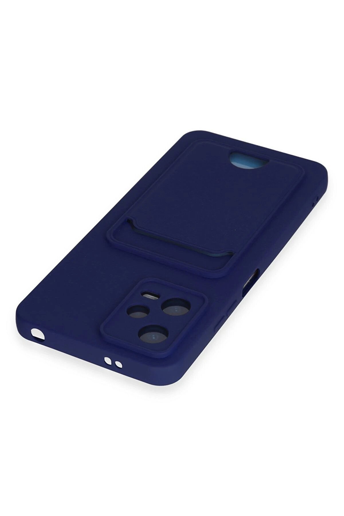 Xi̇aomi̇ Poco X5 5G Kılıf Kelvi̇n Kartvi̇zi̇tli̇ Si̇li̇kon - Laci̇vert - Dropx2770-4048