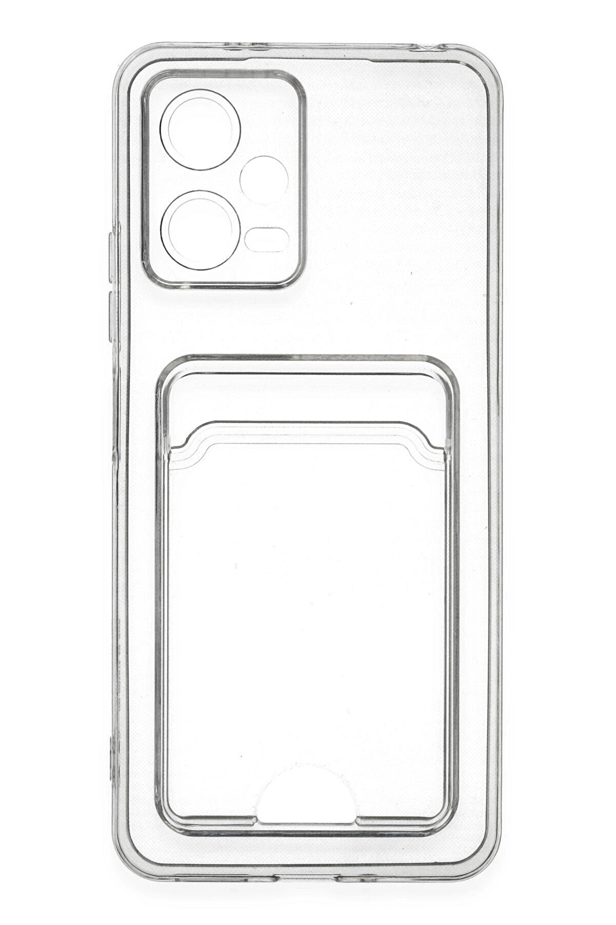 Xi̇aomi̇ Poco X5 5G Kılıf Kart Şeffaf Si̇li̇kon - Şeffaf - Dropx7762-6323