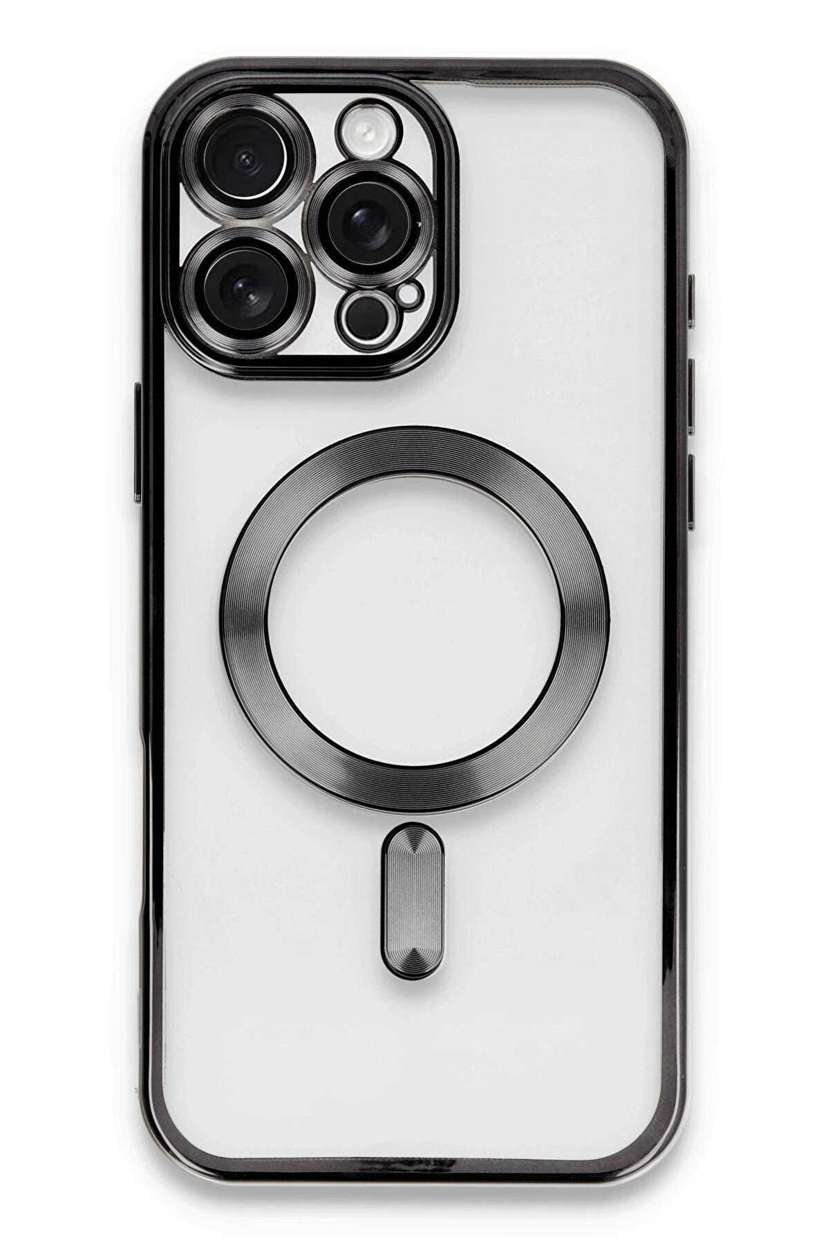 CepteToptan iPhone 16 Pro Kılıf Kross Magneticsafe Kapak - Siyah - DROPX9858-1697