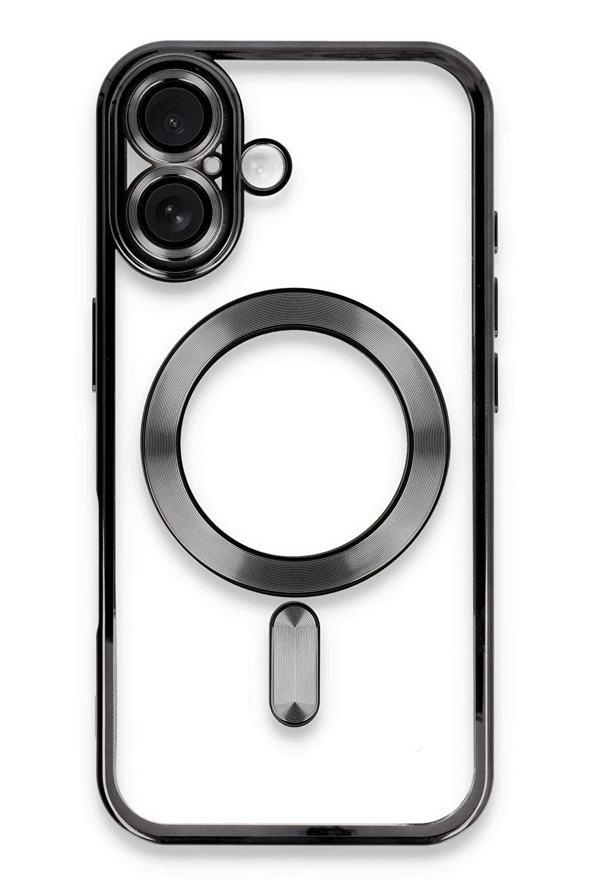 CepteToptan iPhone 16 Plus Kılıf Kross Magneticsafe Kapak - Siyah - DROPX5281-9293