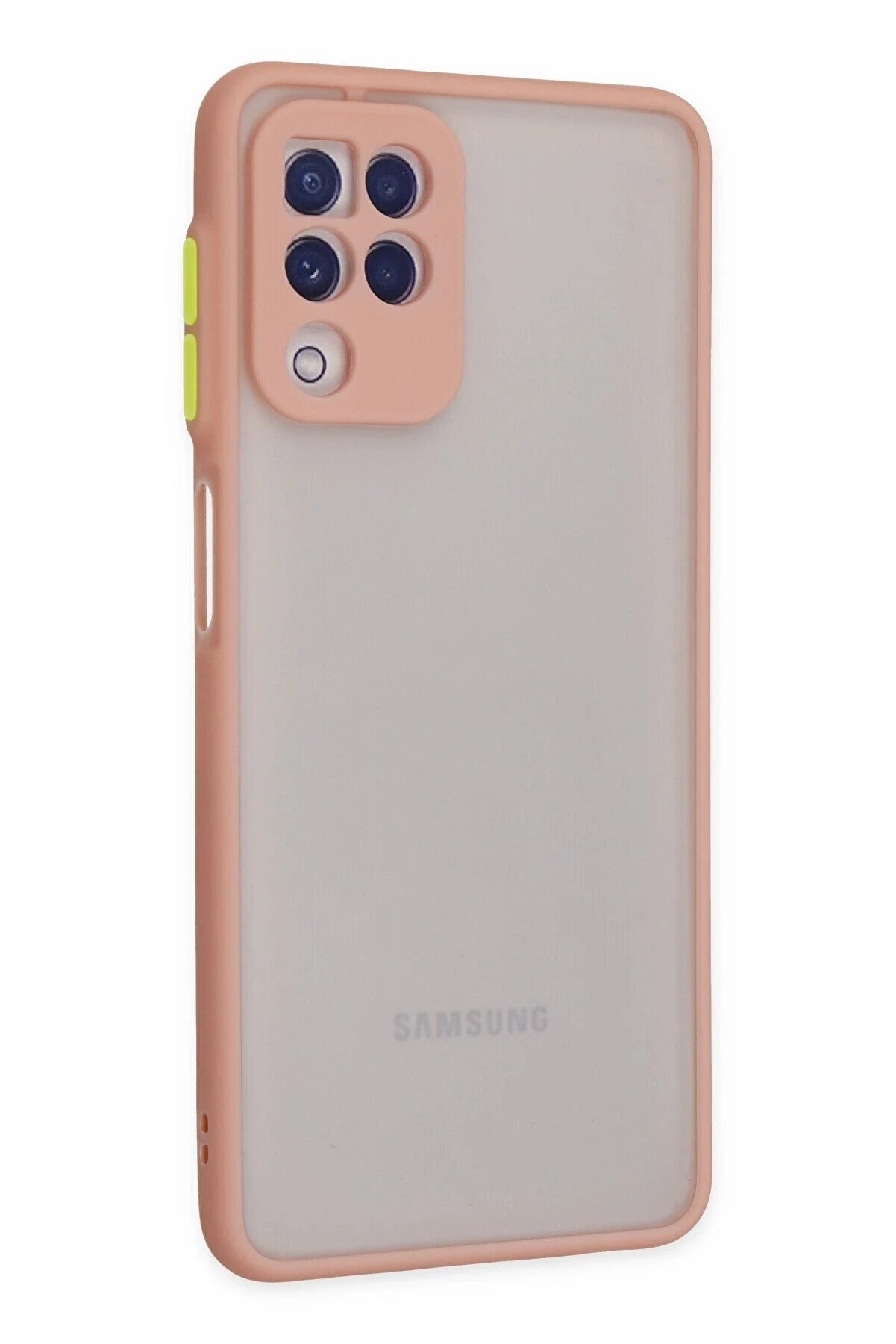Samsung Galaxy A22 Kılıf Montreal Si̇li̇kon Kapak - Pembe - Dropx9597-7307