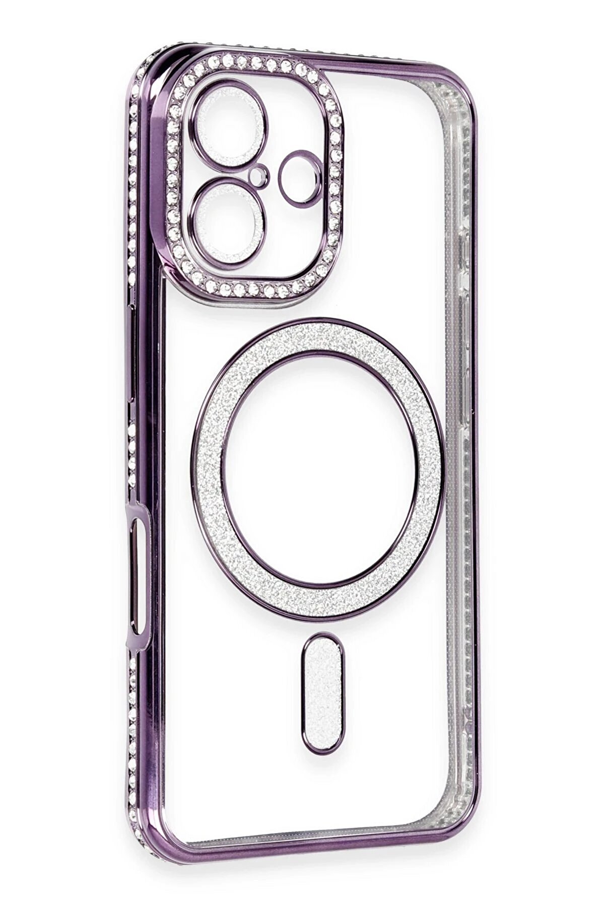 İphone 16 Kılıf Joke Si̇mli̇ Magneti̇csafe Kılıf - Deri̇n Mor - Dropx7997-5170