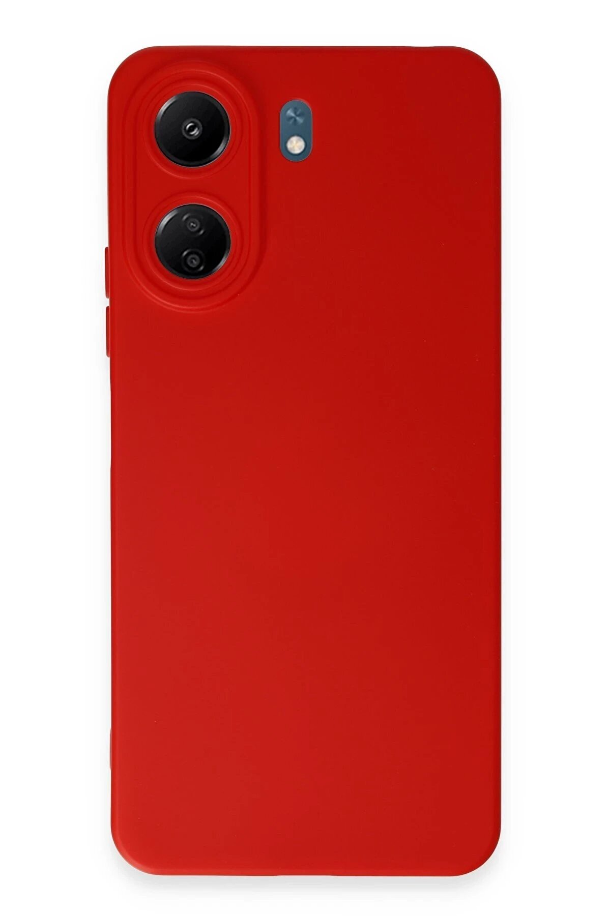 CepteToptan Xiaomi Redmi 13C Kılıf Nano içi Kadife Silikon - Kırmızı - DROPX4915-6092